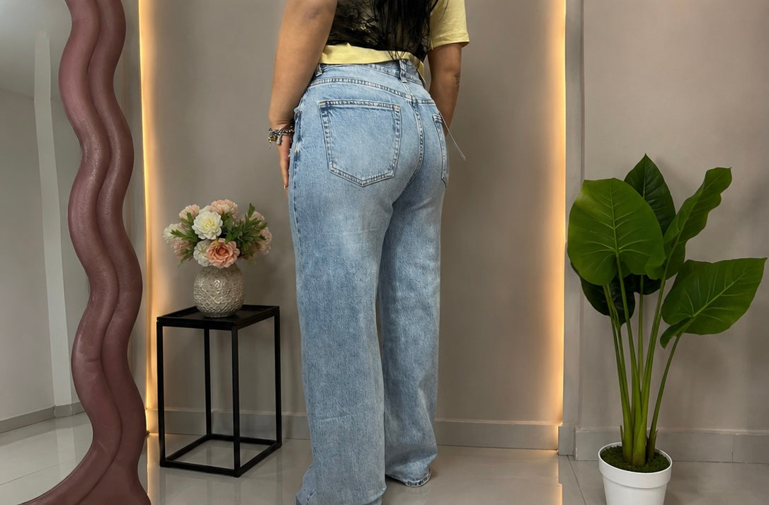 Jeans Rossella Denim Tela Fissa