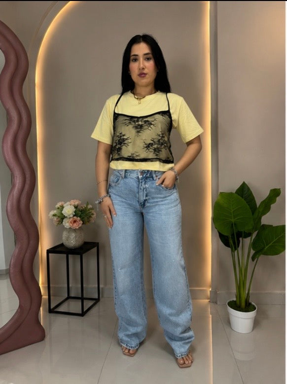 Jeans Rossella Denim Tela Fissa