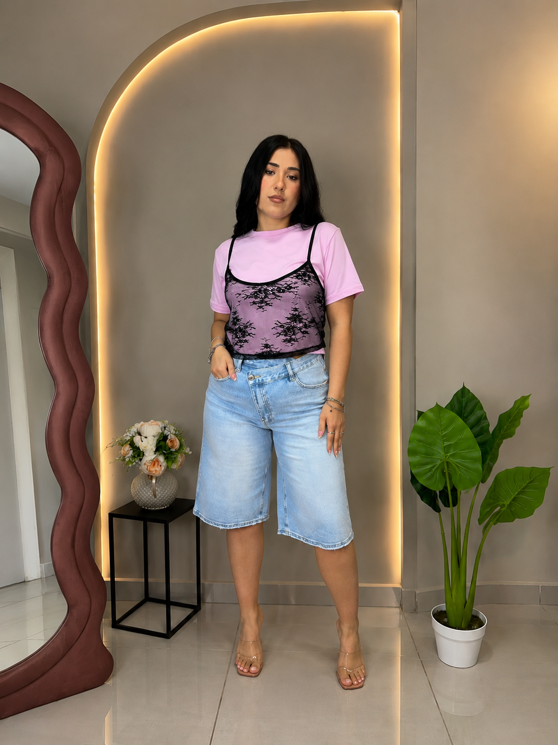 Maglia + Canotta in Pizzo