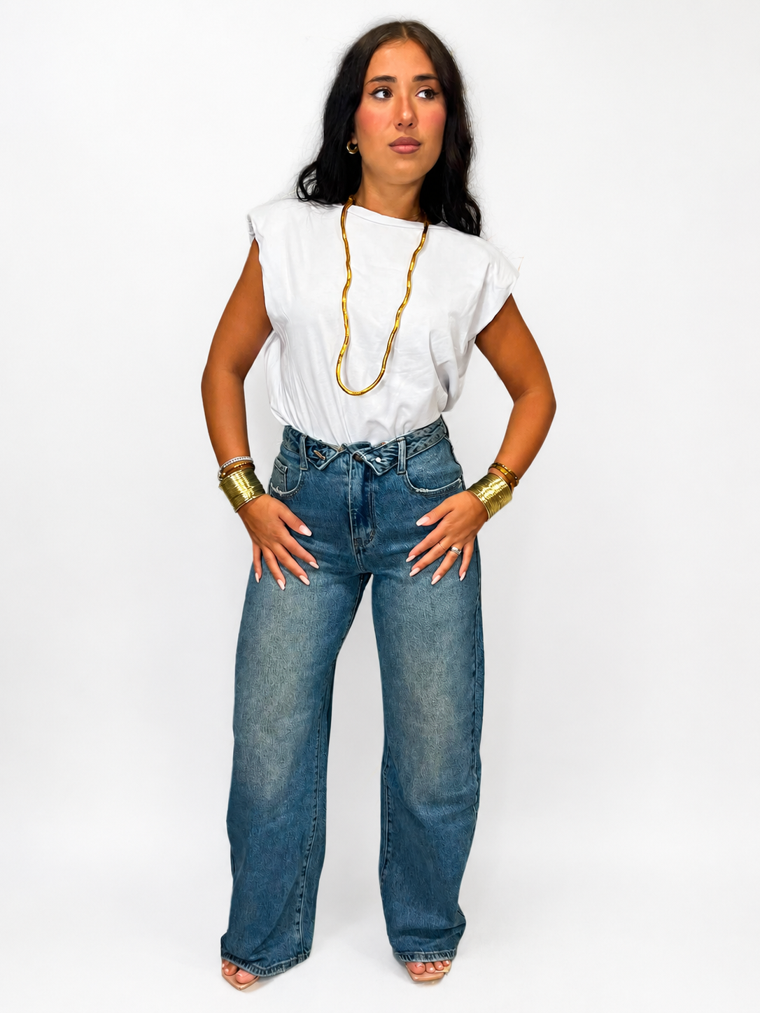 Jeans Risvoltino Semplice