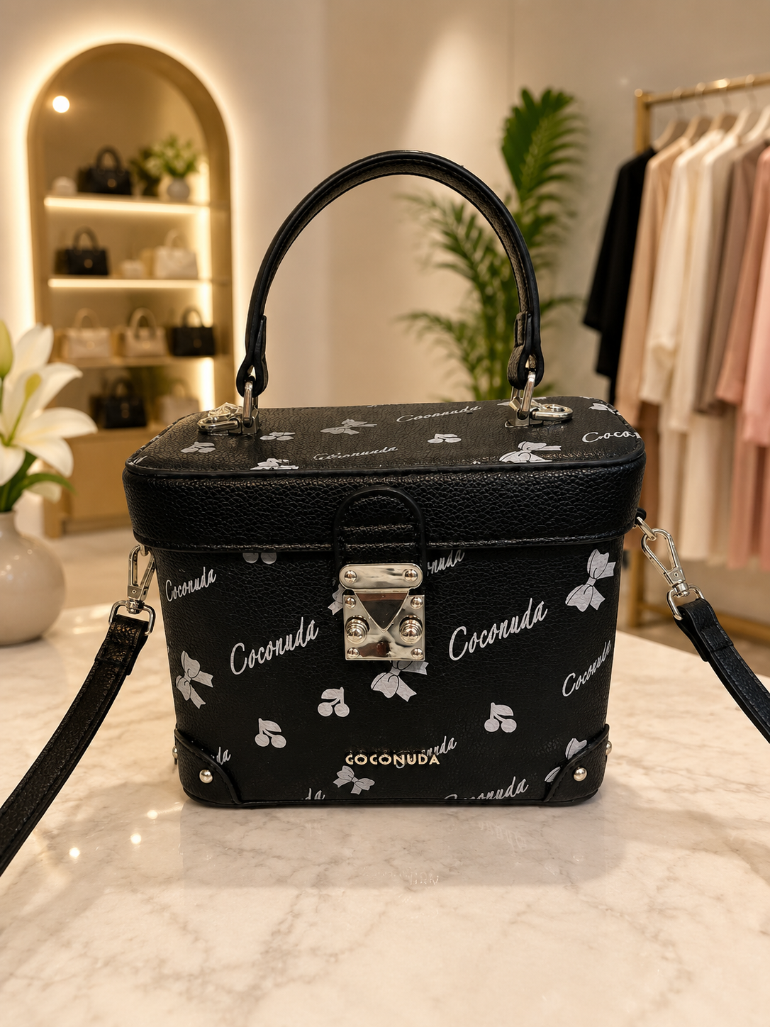 BORSA BAULETTO COCONUDA CON TRACOLLA