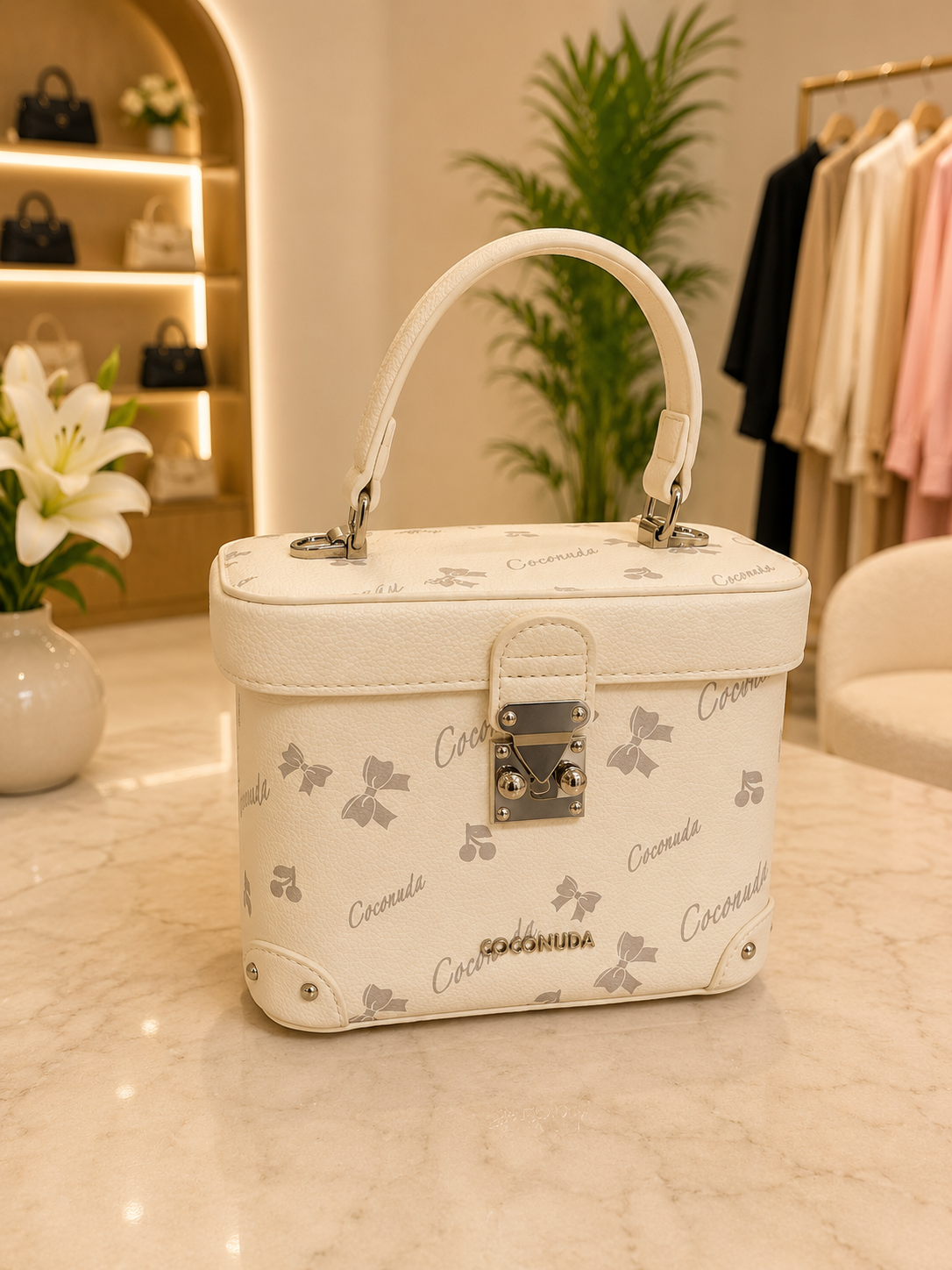BORSA BAULETTO COCONUDA CON TRACOLLA