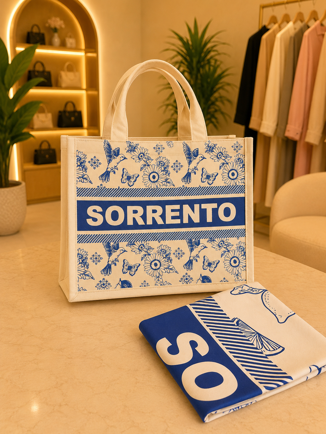 BORSA MARE CON TELO OMAGGIO