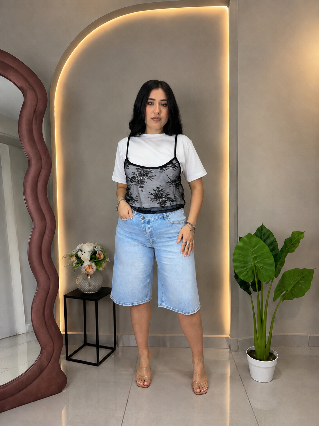 Maglia + Canotta in Pizzo