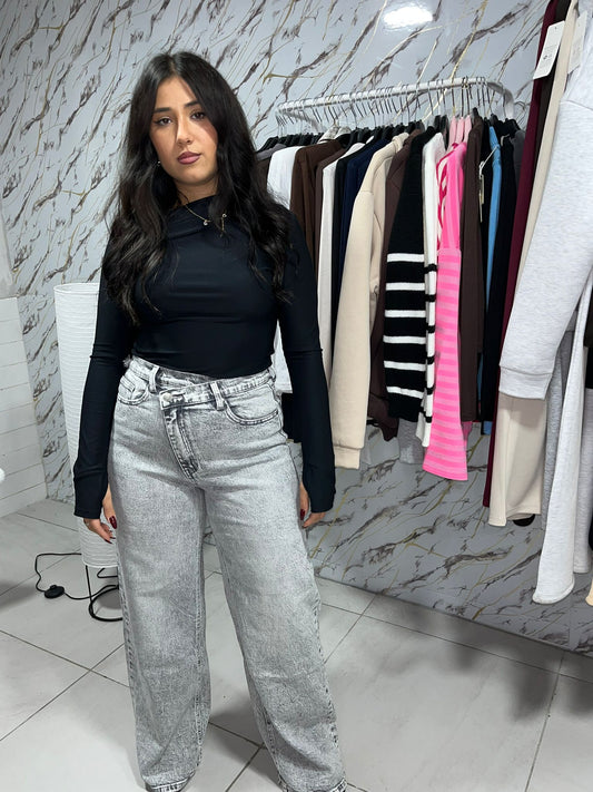 jeans incrocio grigio