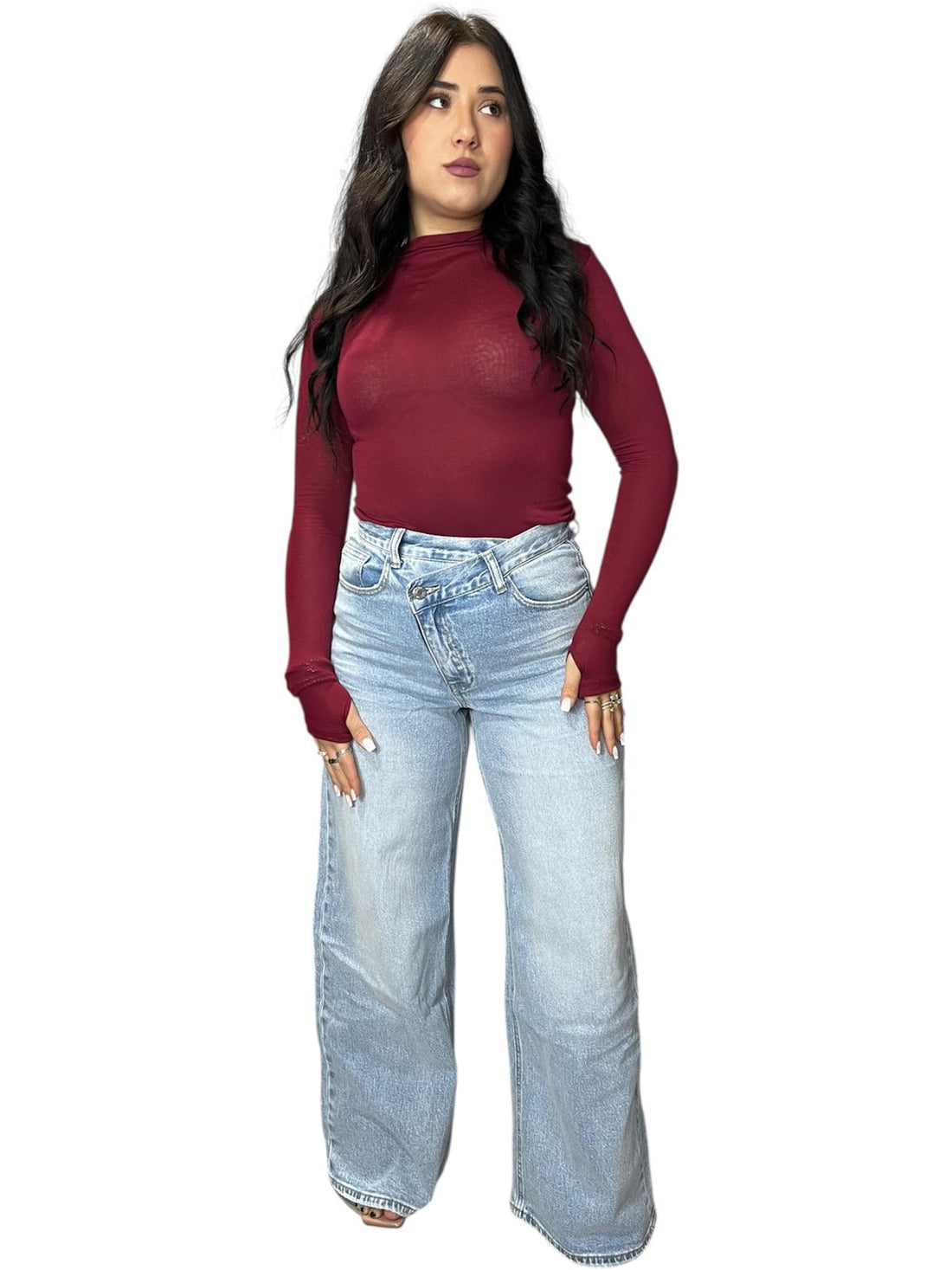 Jeans Incrocio in denim comodo e versatile