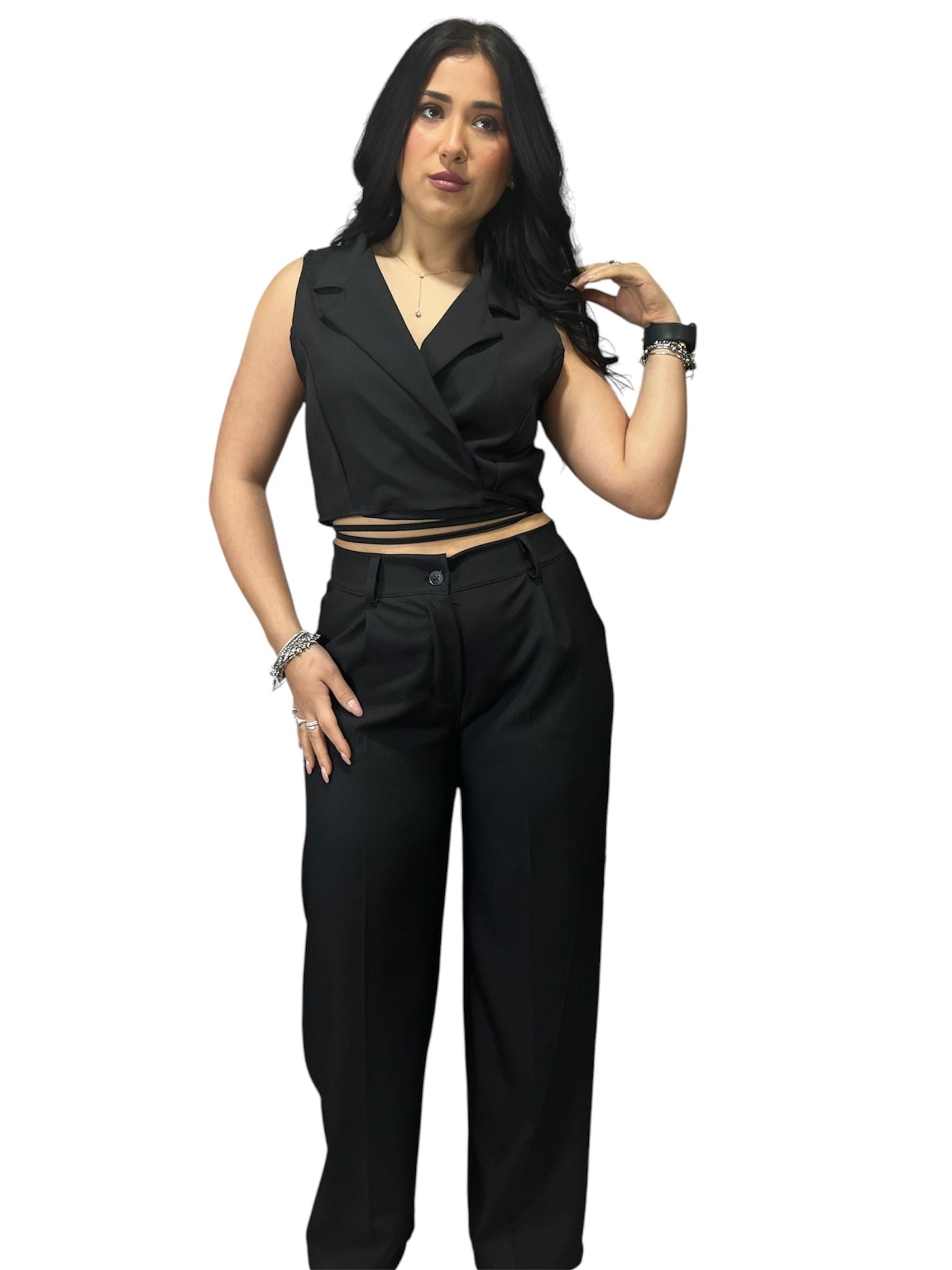 Coordinato Pantalone e Gilet a Giromaniche