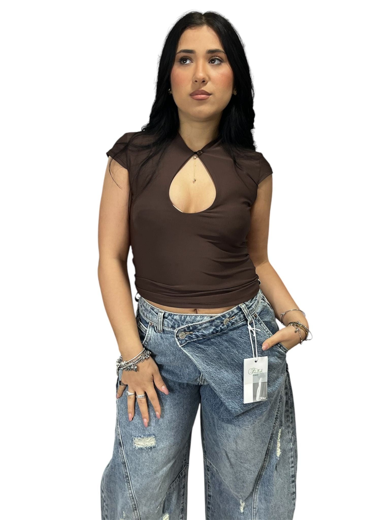 Maglia Moona con Scollo a Goccia