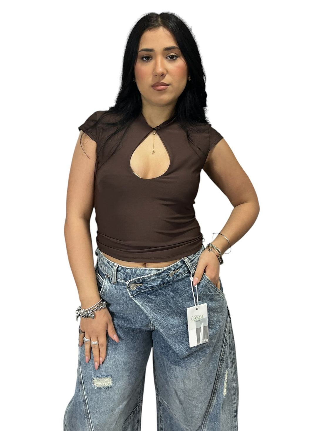Maglia Moona con Scollo a Goccia