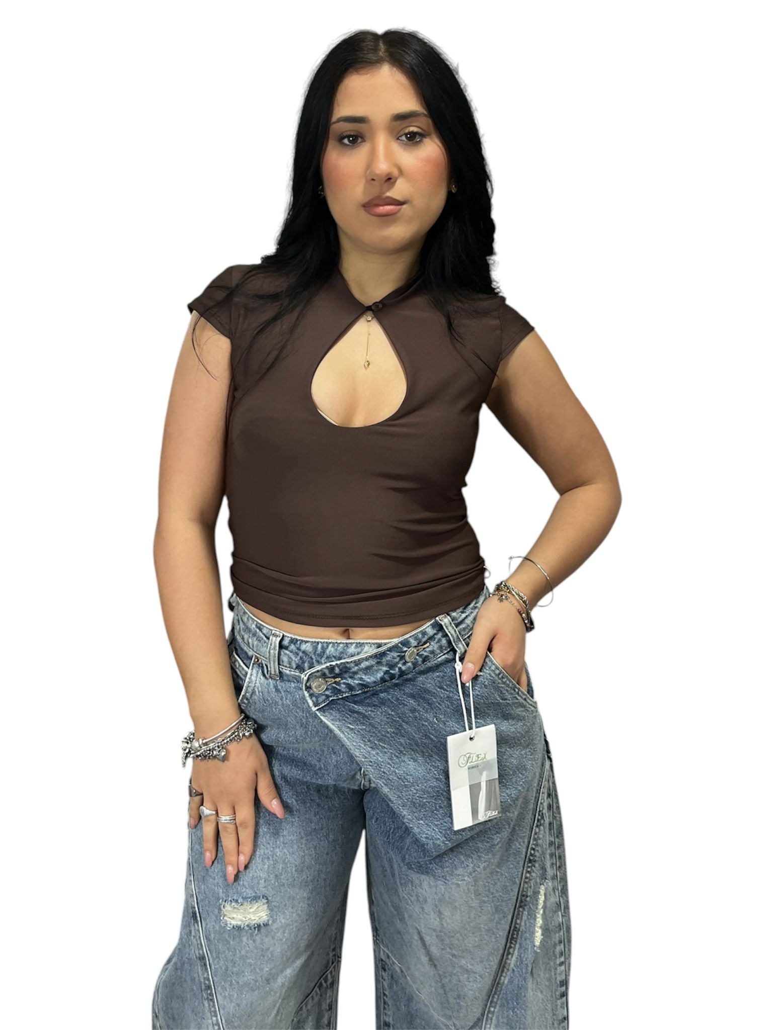 Maglia Moona con Scollo a Goccia