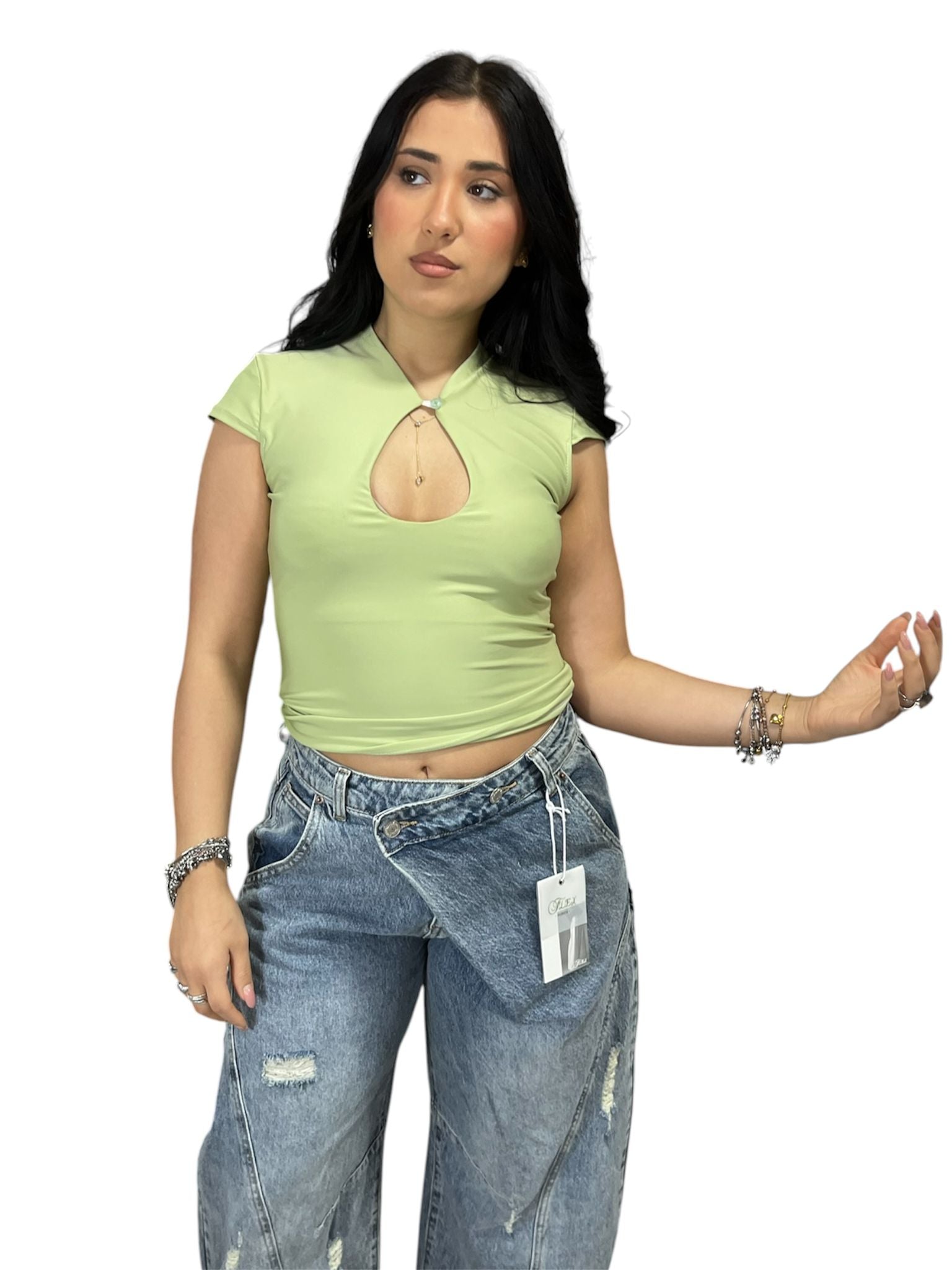 Maglia Moona con Scollo a Goccia