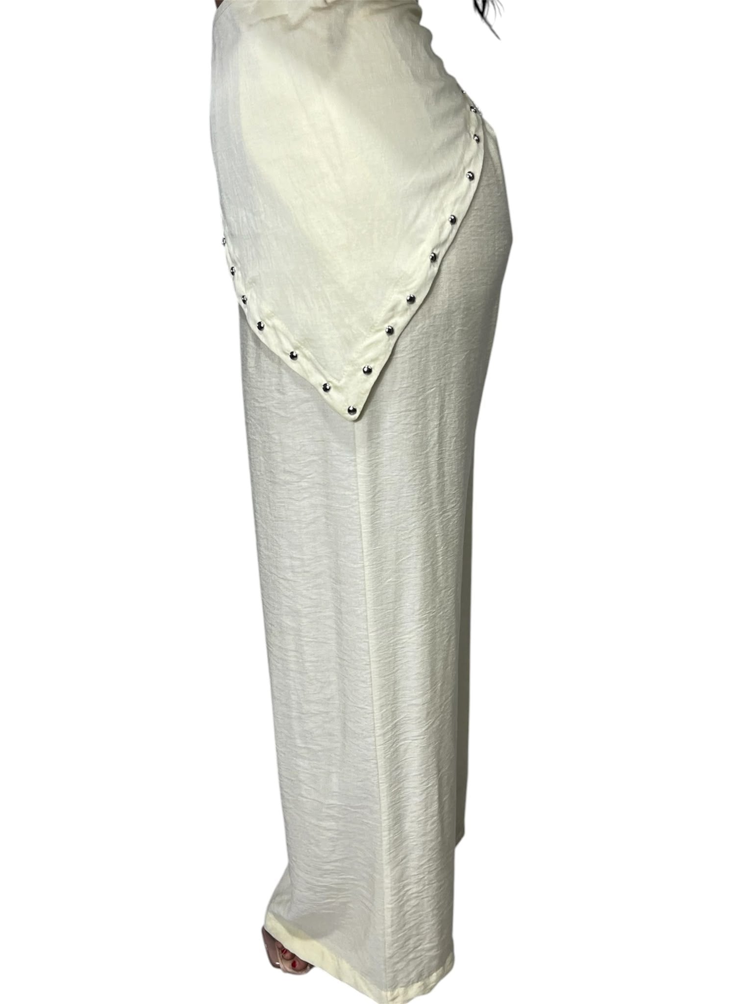 Pantalone Palazzo 2 in 1 con Foulard Multiuso