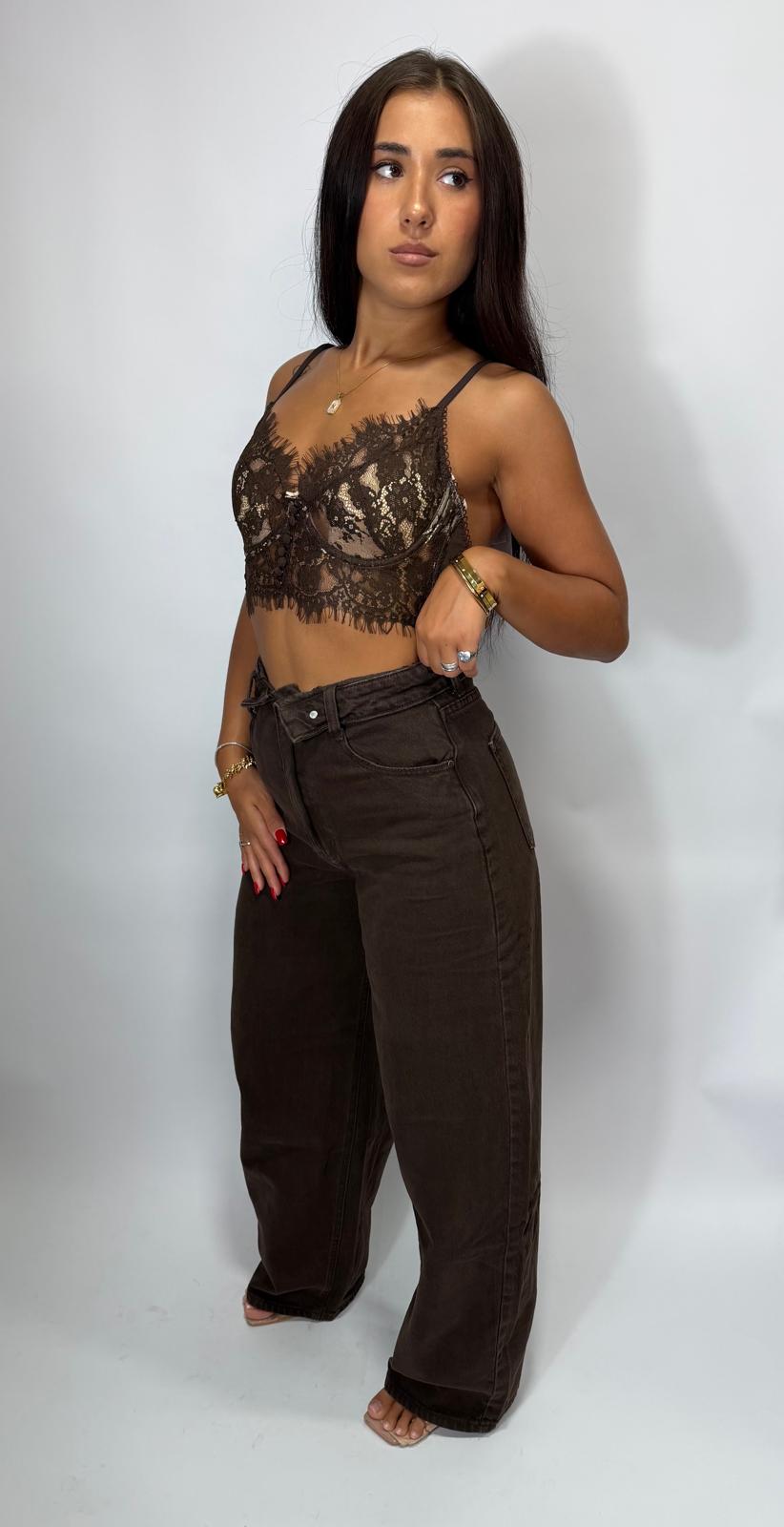 Jeans Risvoltino Brown