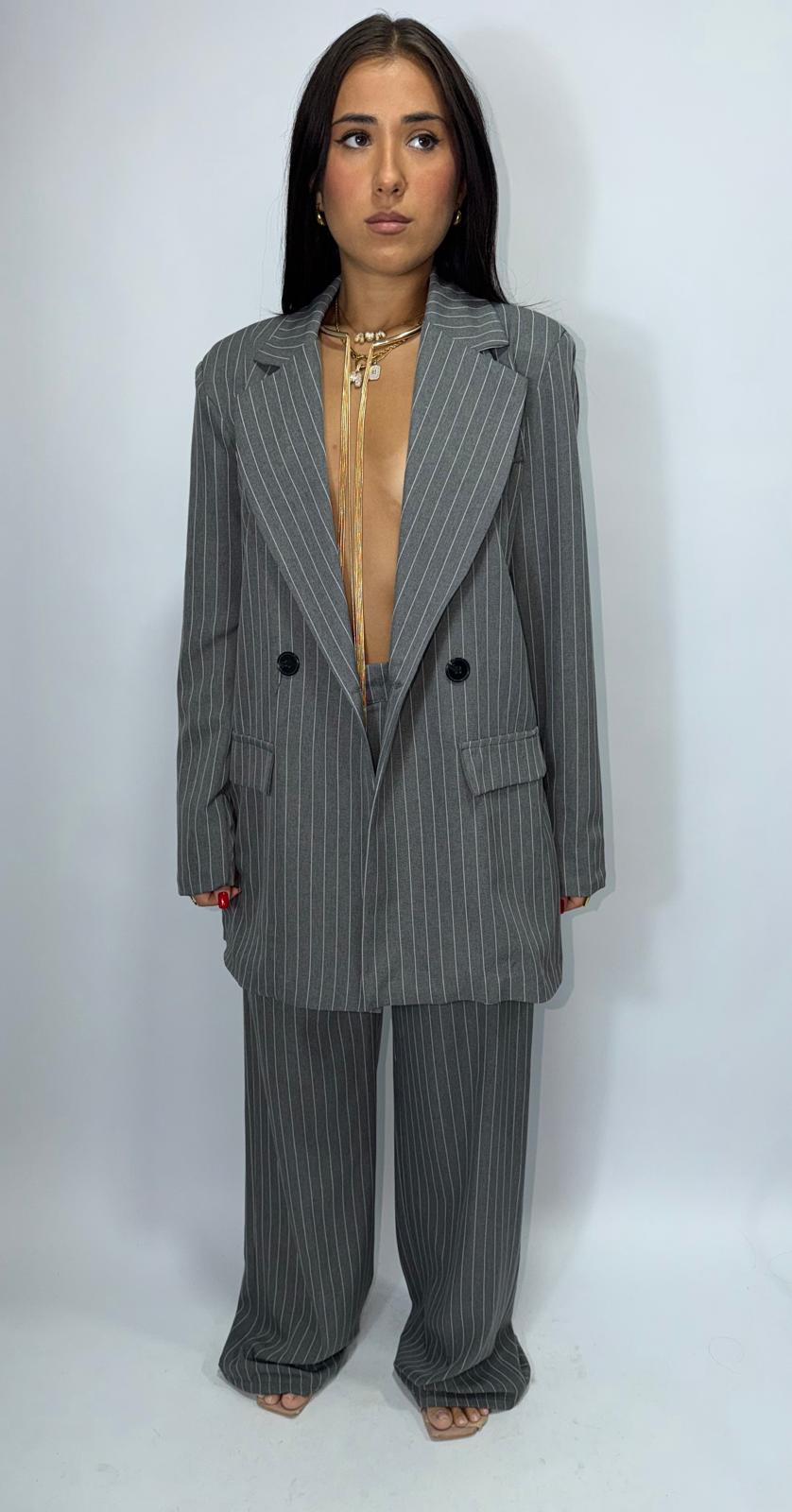 Tailleur Gessato Doppiopetto