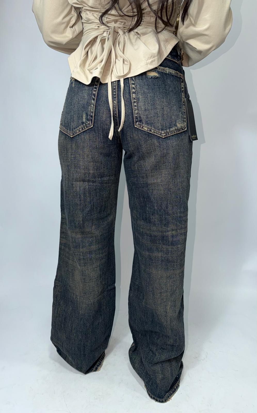 Jeans Risvoltino e Strappi MAX