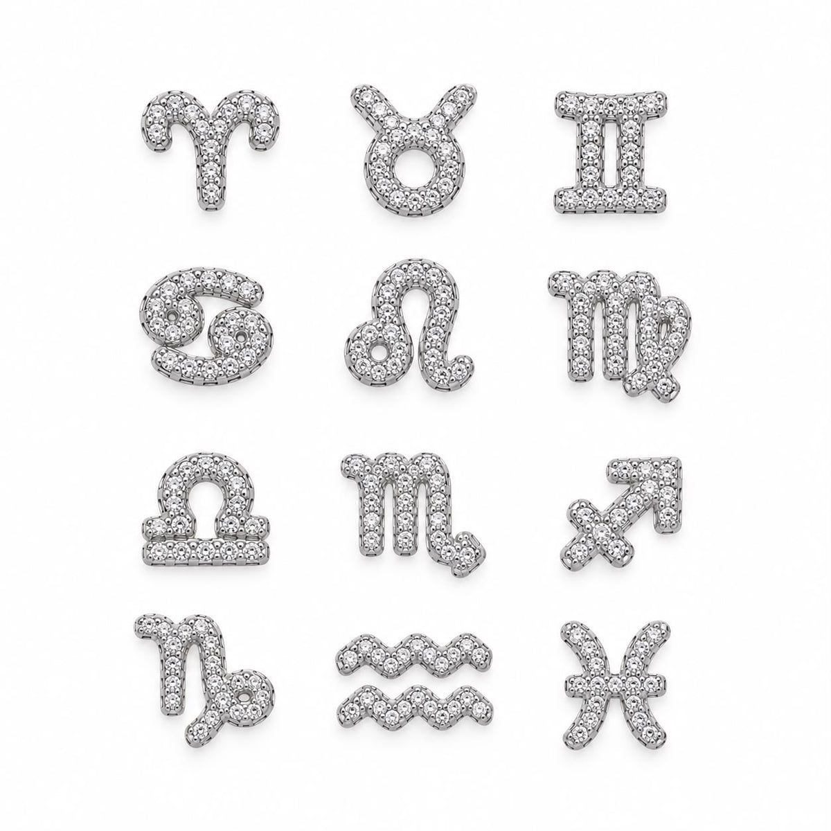 Collana Regolabile Segno Zodiacale Brillantinata