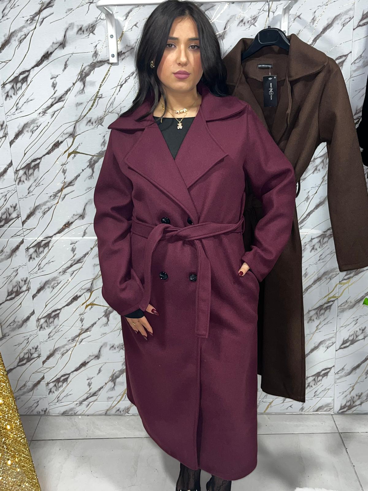 Cappotto con cinturino