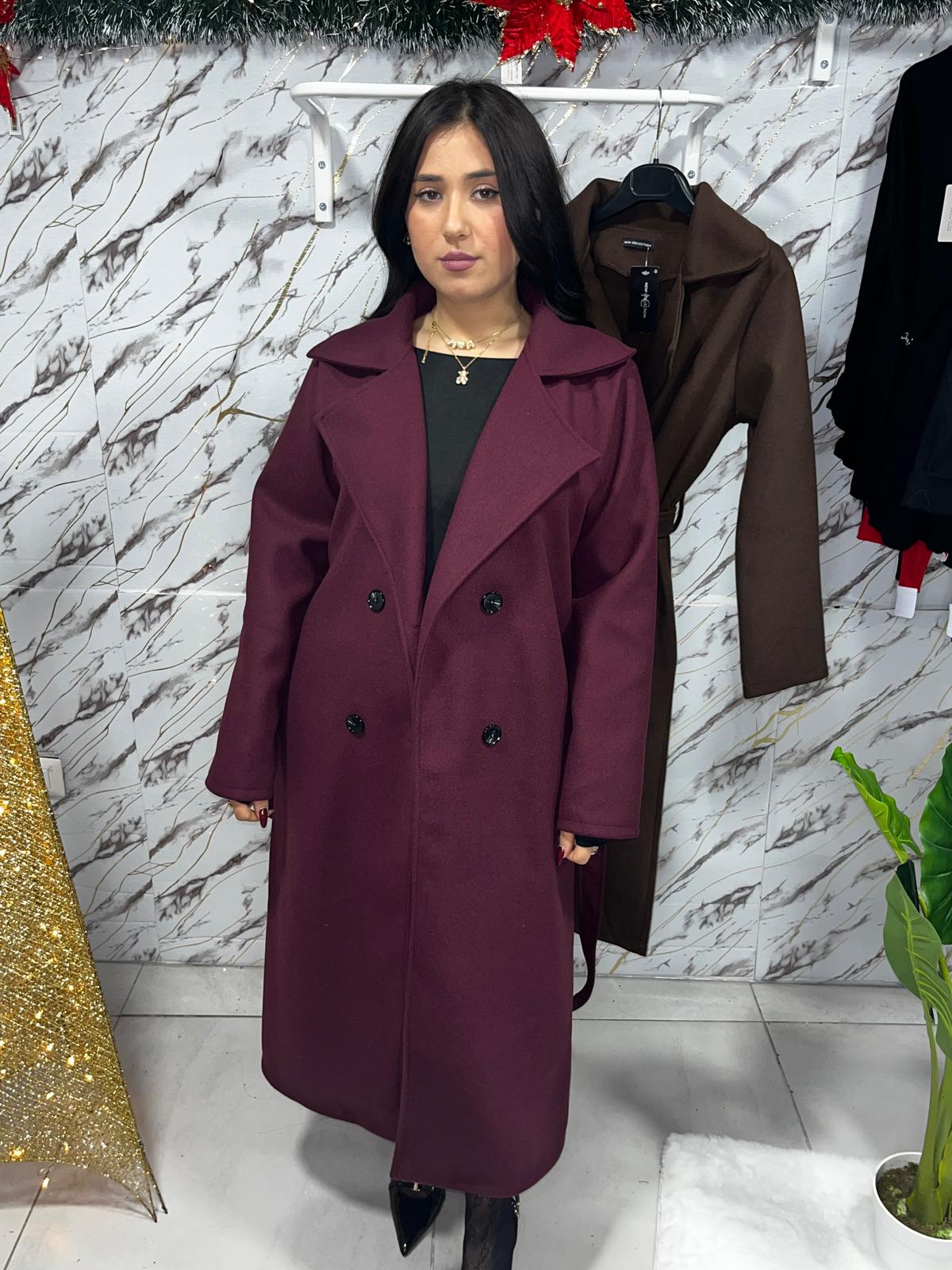 Cappotto con cinturino