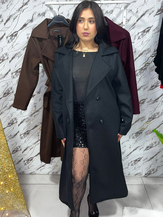 Cappotto con cinturino