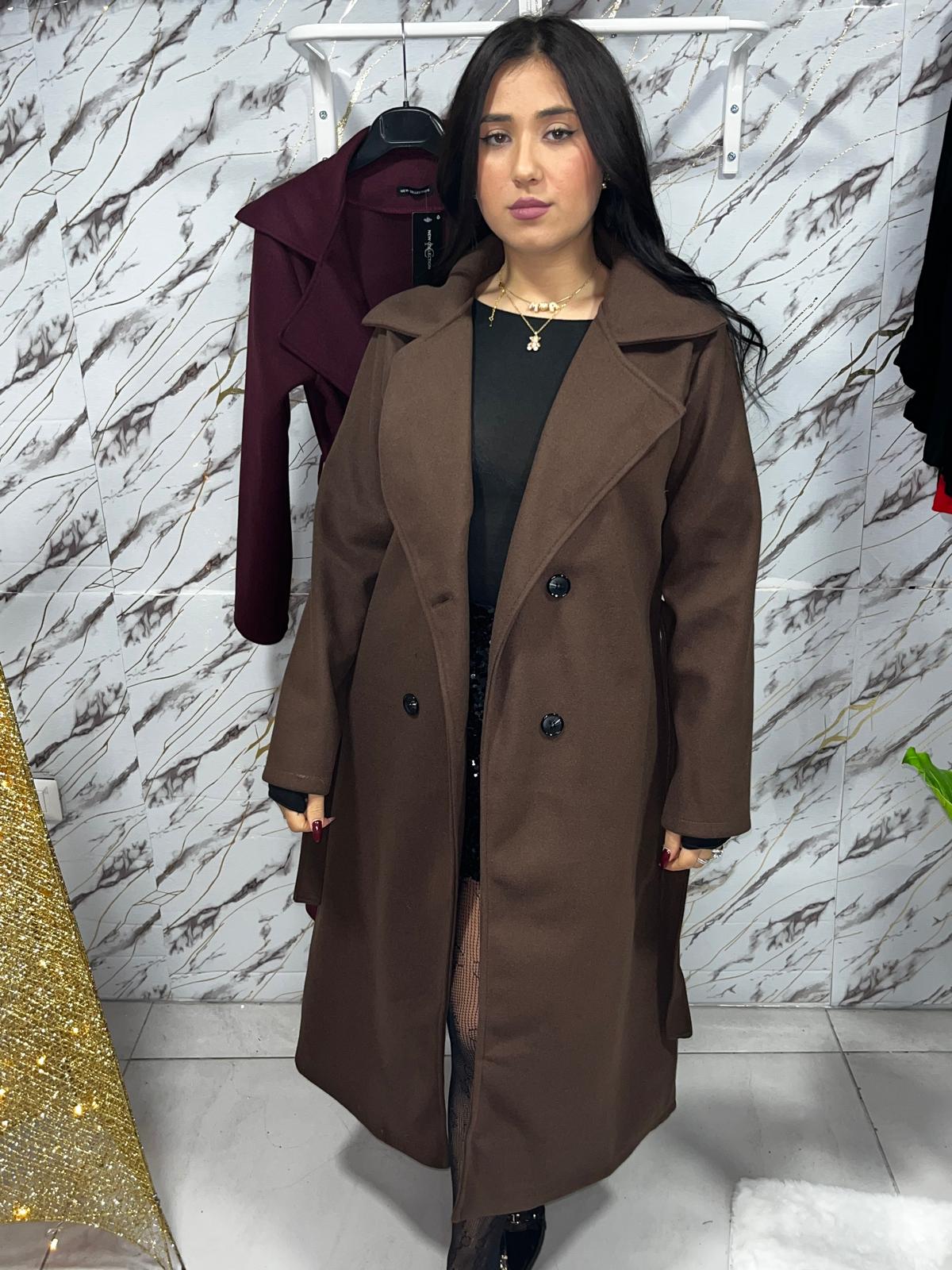 Cappotto con cinturino