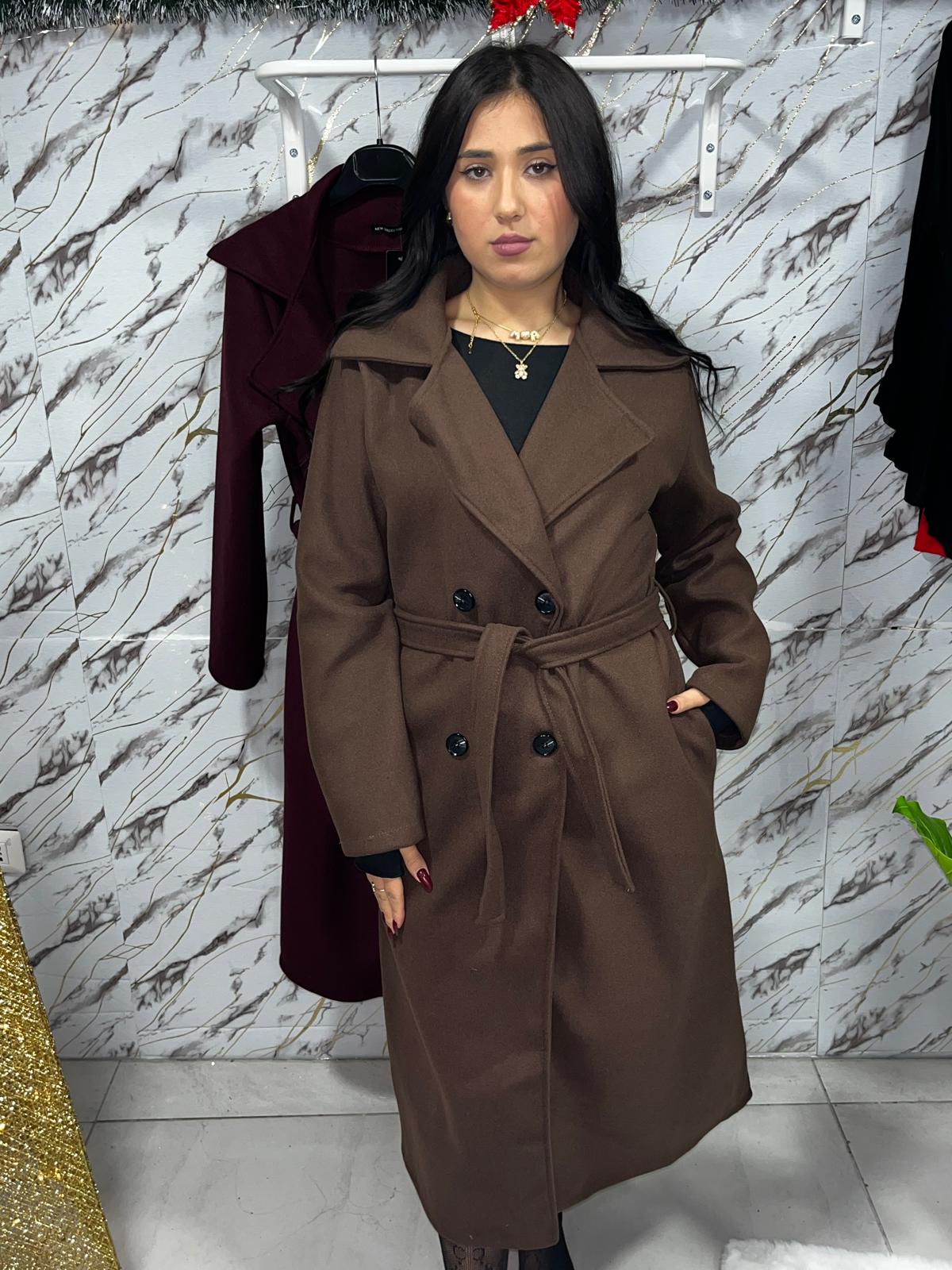 Cappotto con cinturino