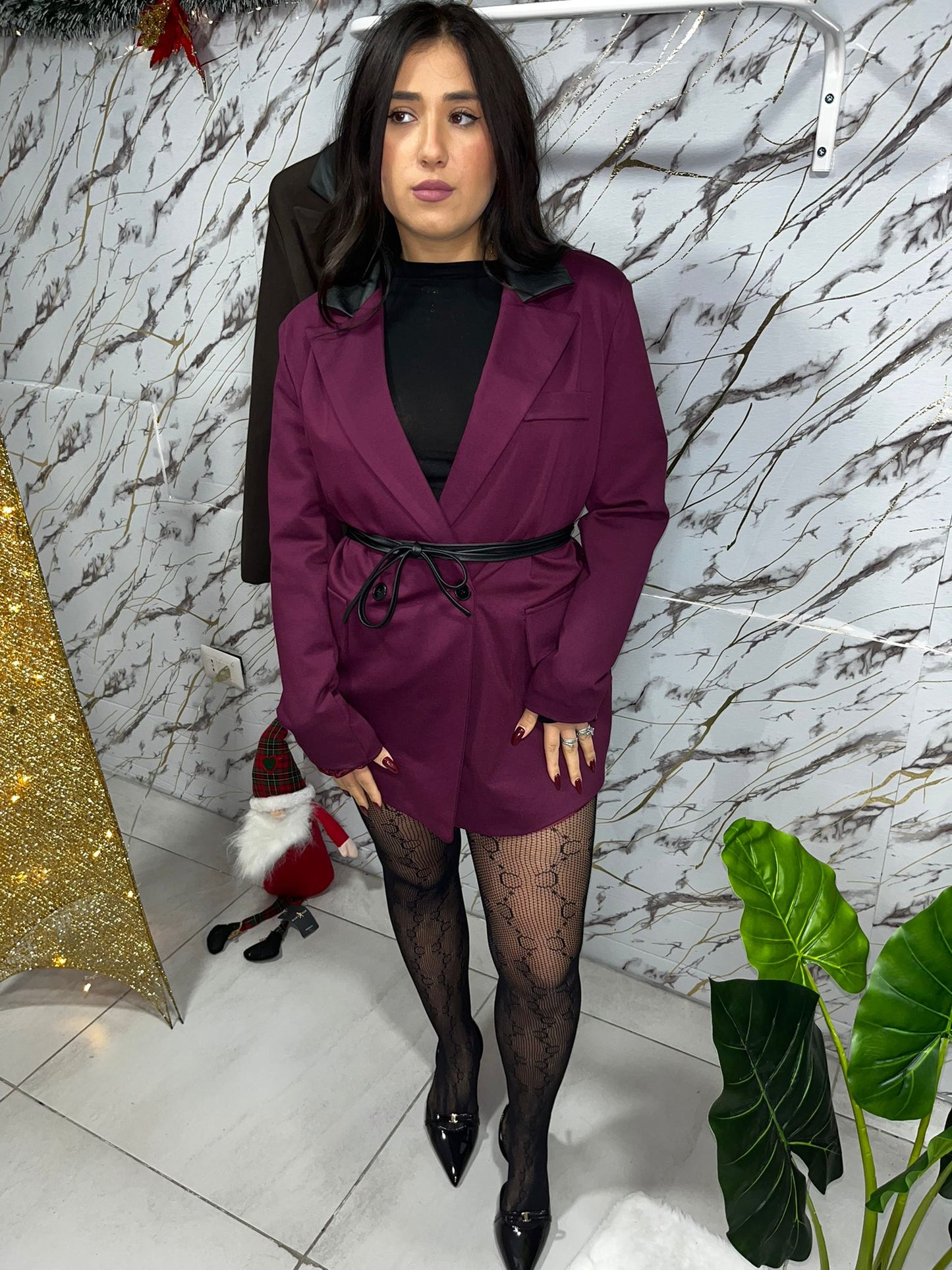 Blazer con cinturino Alessia