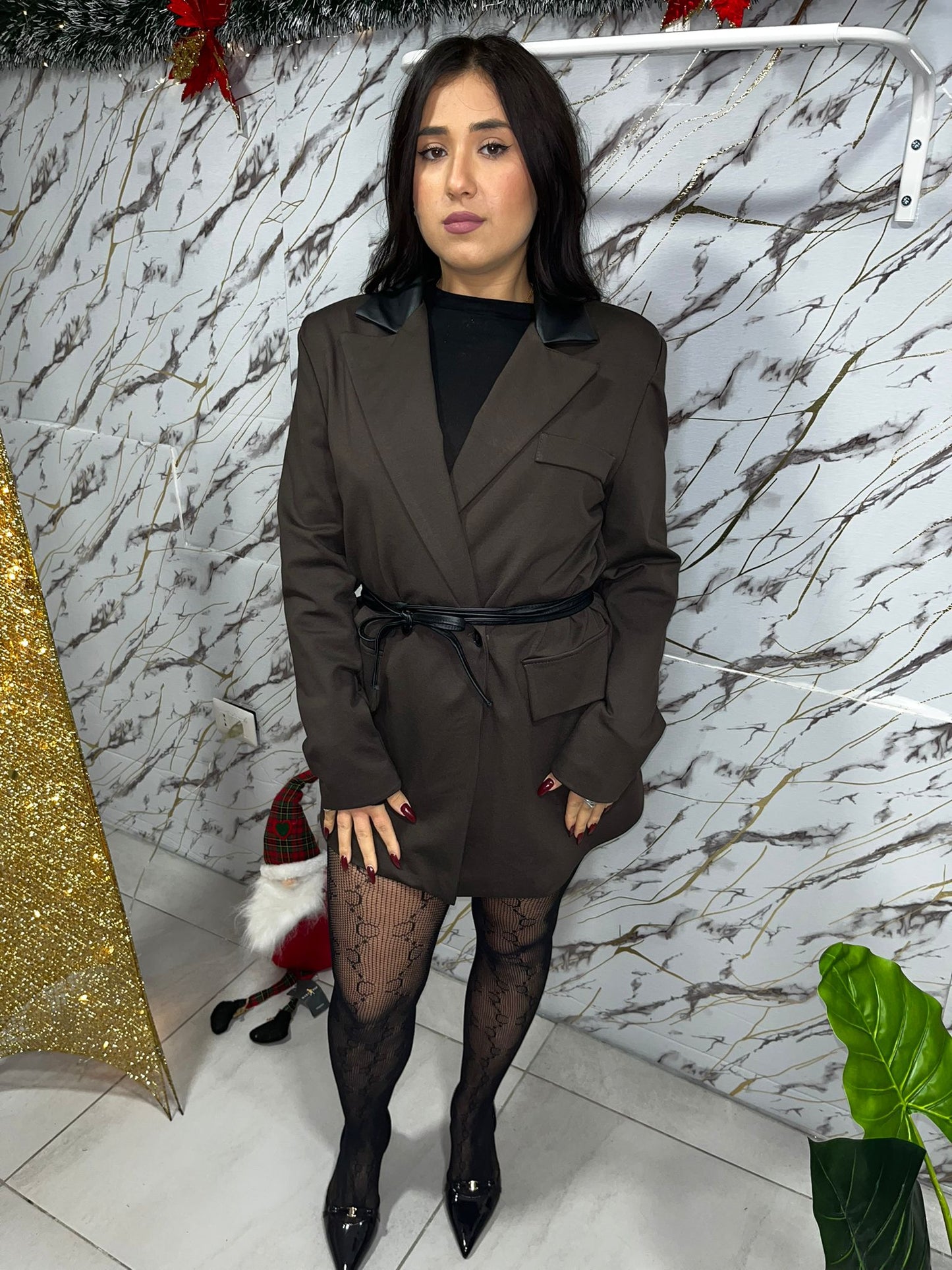 Blazer con cinturino Alessia