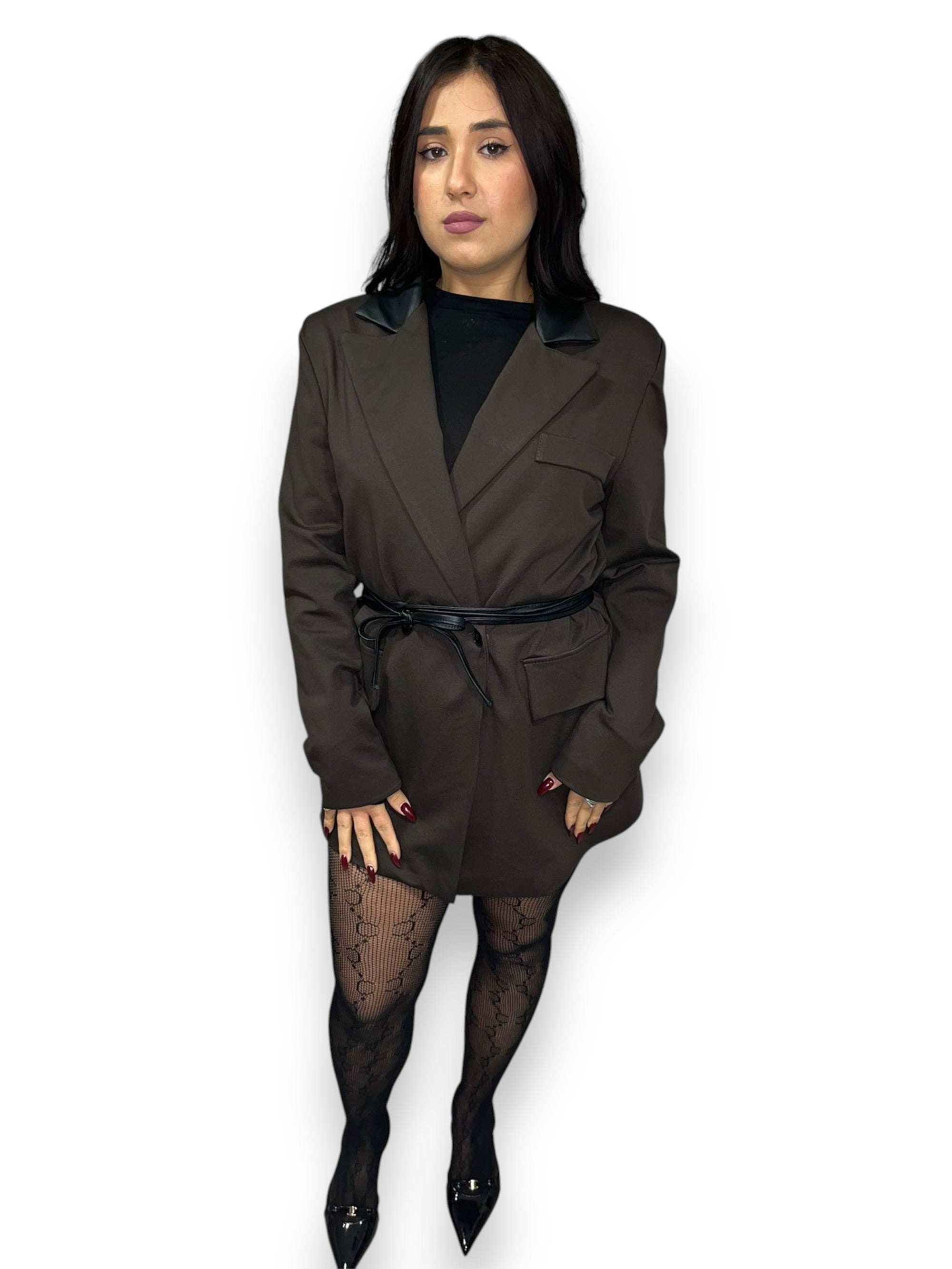 Blazer con cinturino Alessia