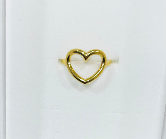 Anello a cuore regolabile
