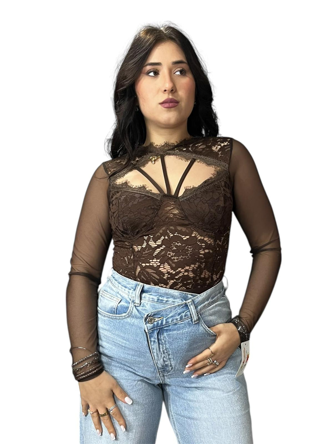 Body Charlotte con trasparenze sul retro