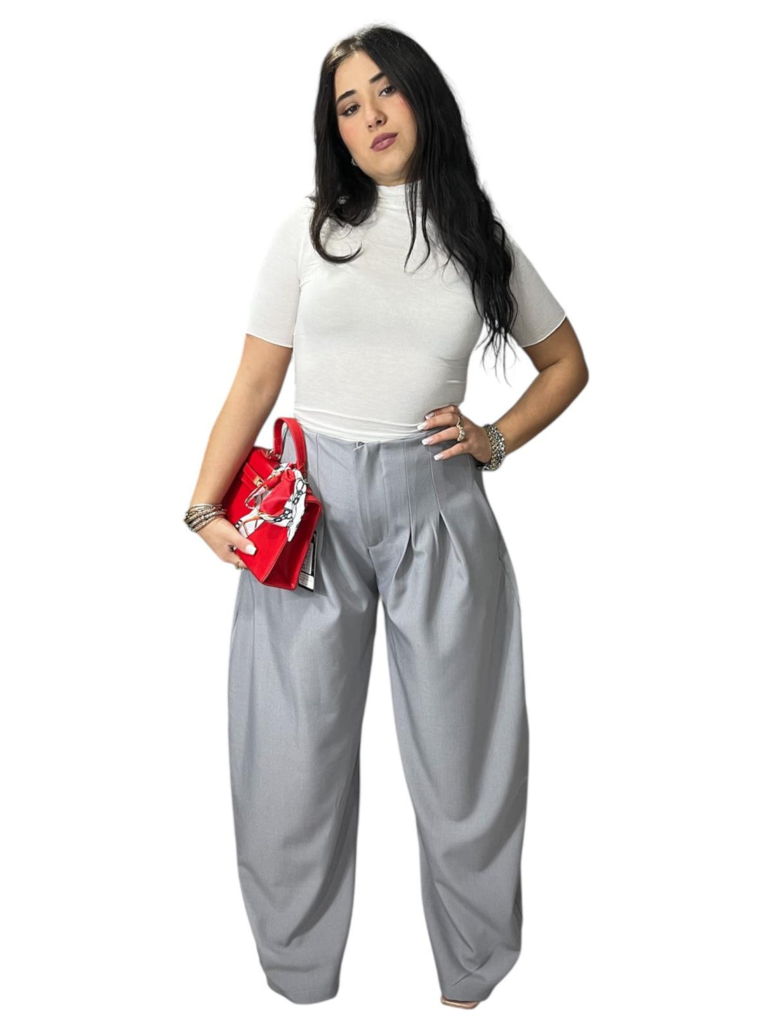 Pantalone classico ballon elasticizzato