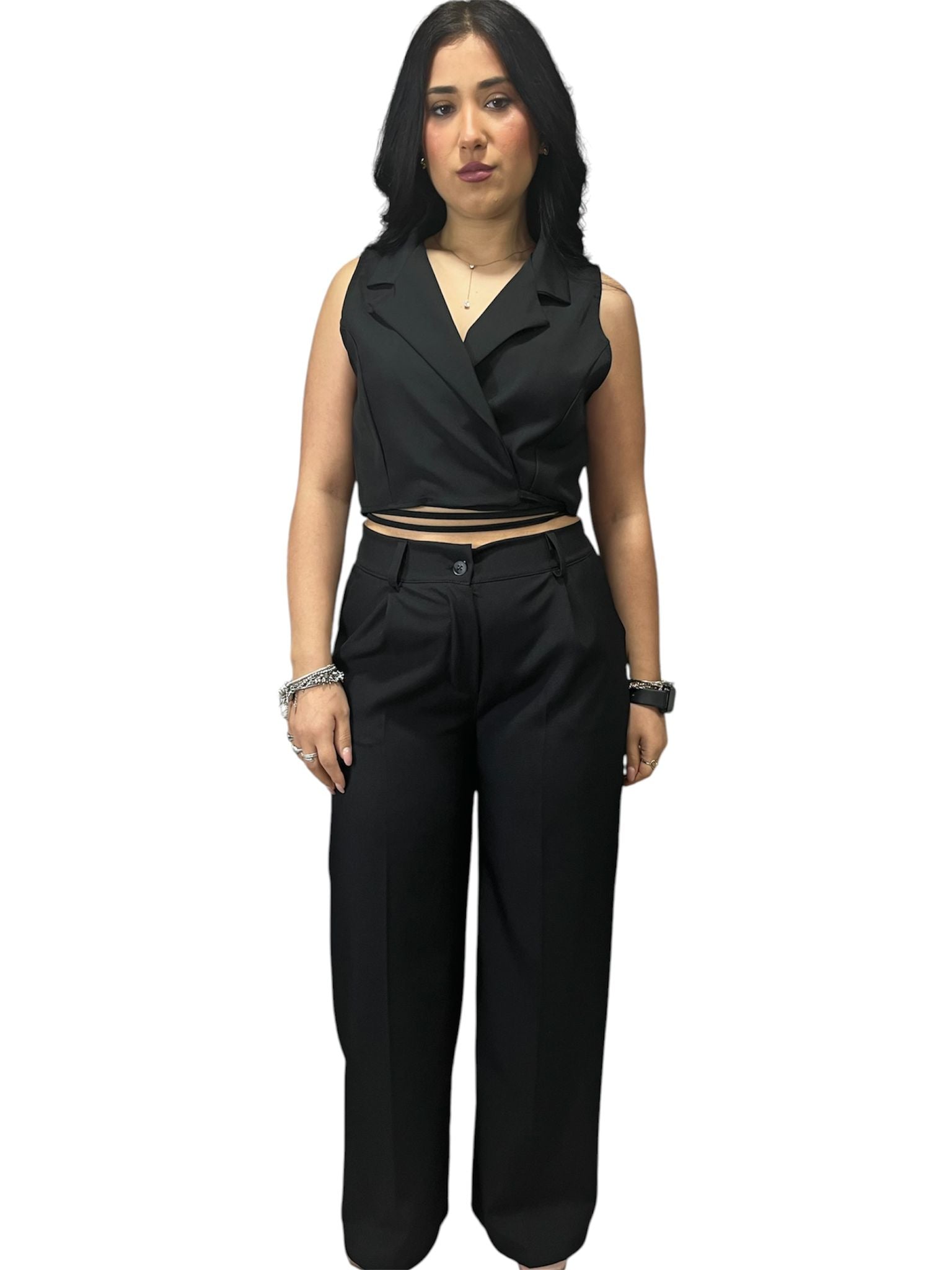 Coordinato Pantalone e Gilet a Giromaniche