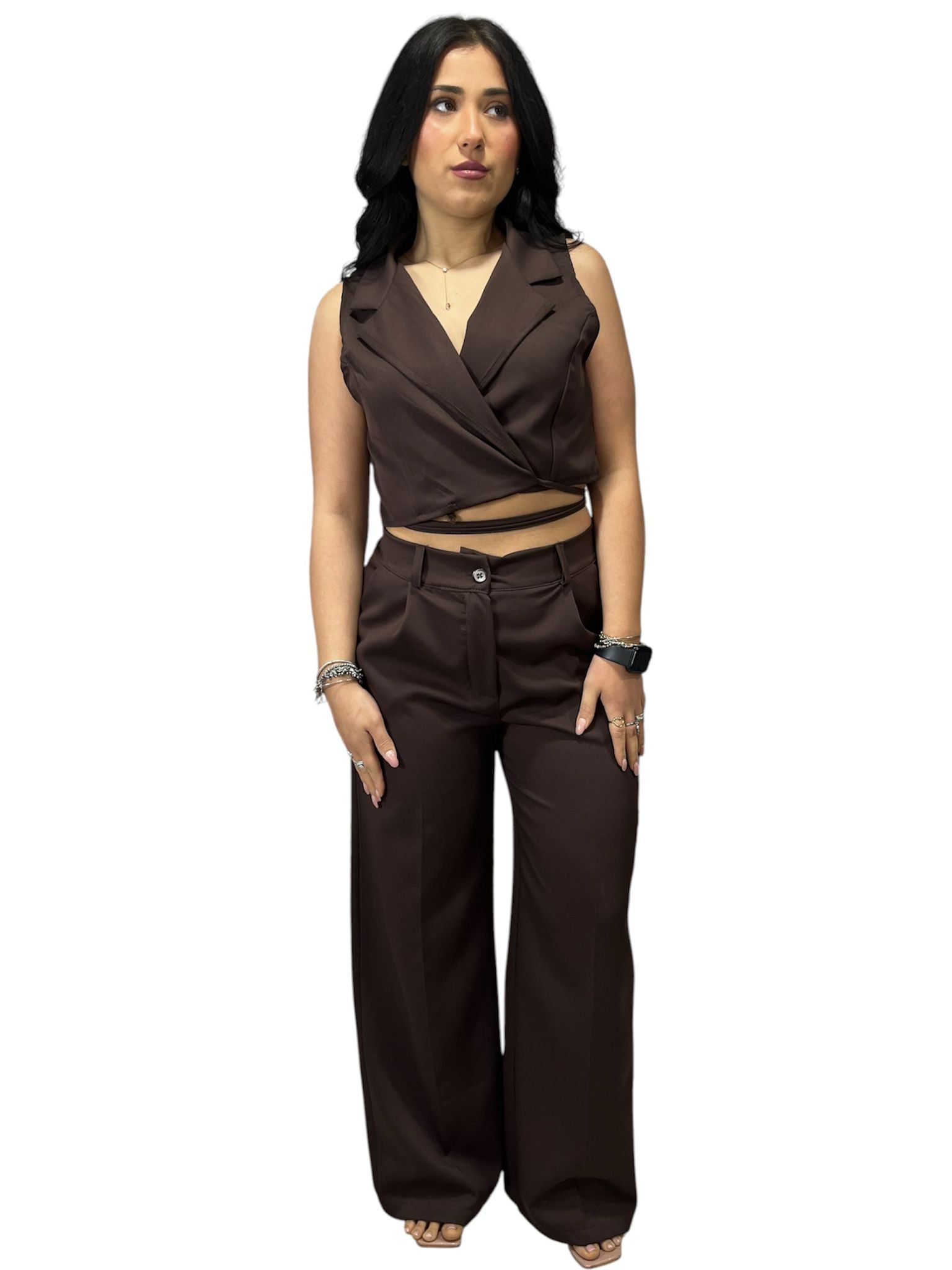 Coordinato Pantalone e Gilet a Giromaniche