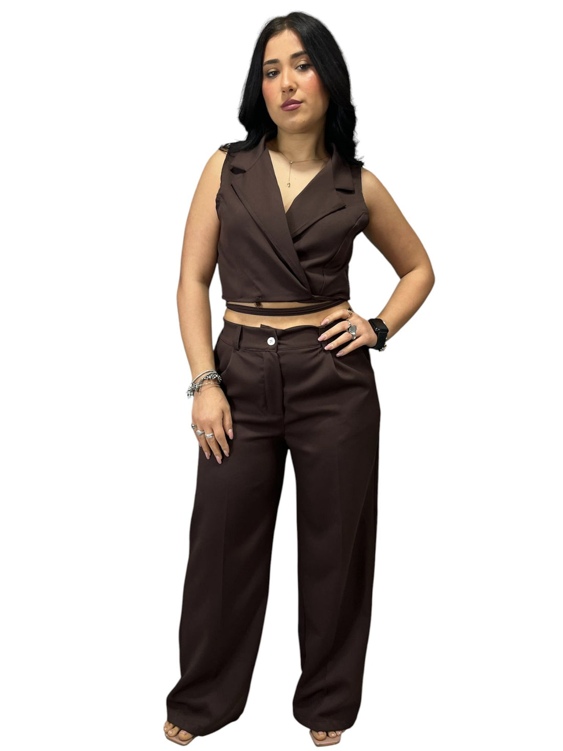 Coordinato Pantalone e Gilet a Giromaniche