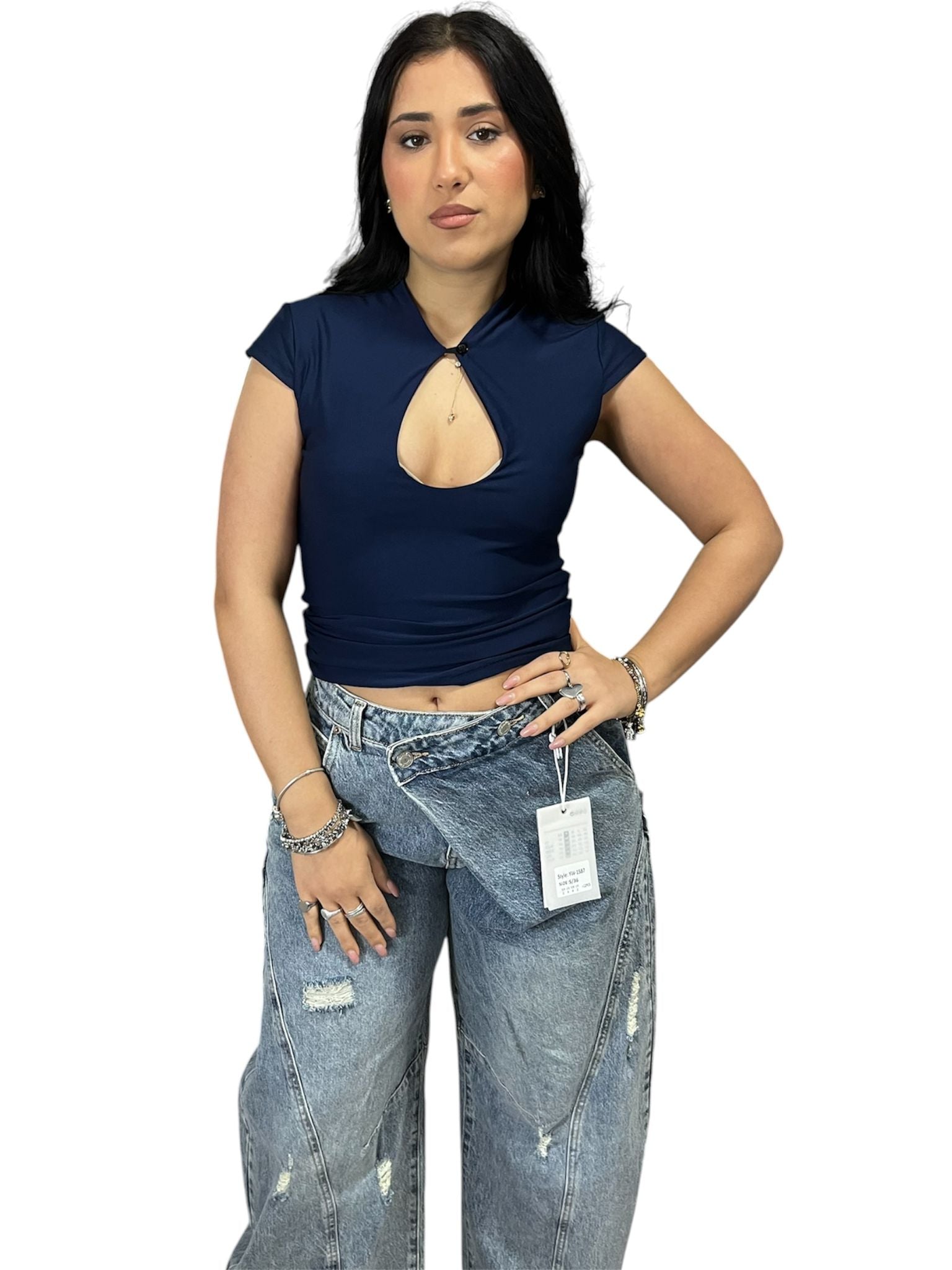 Maglia Moona con Scollo a Goccia