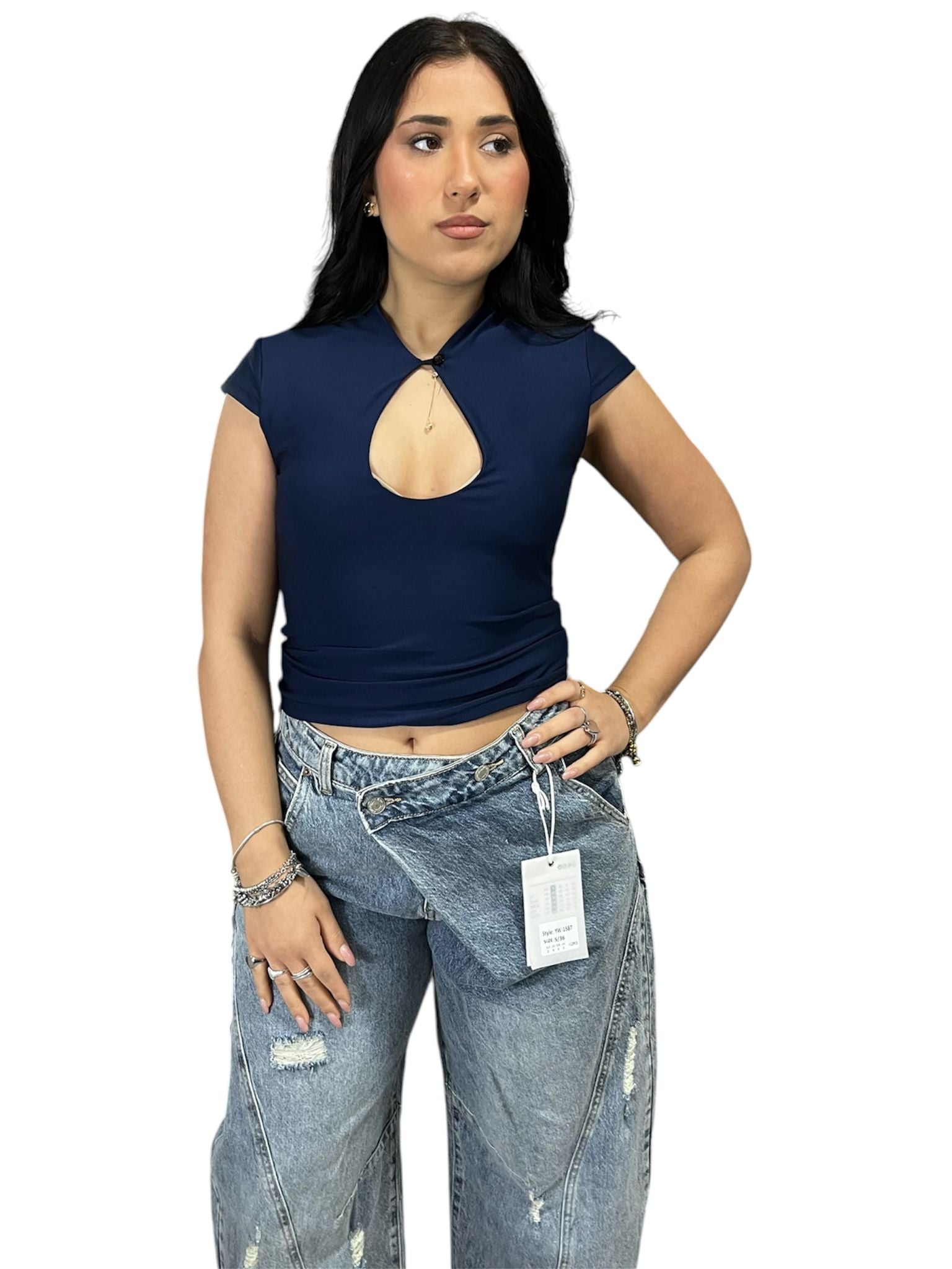 Maglia Moona con Scollo a Goccia