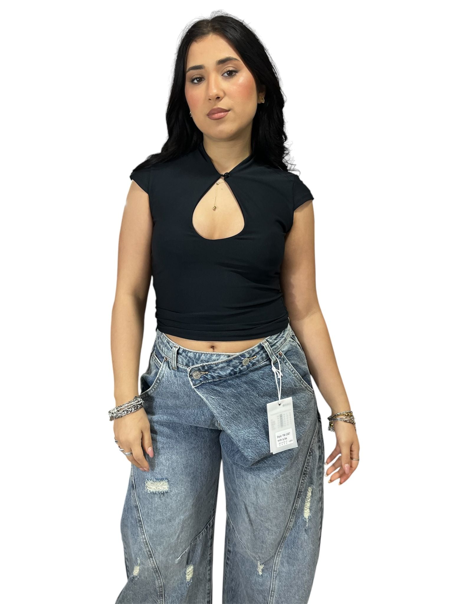 Maglia Moona con Scollo a Goccia