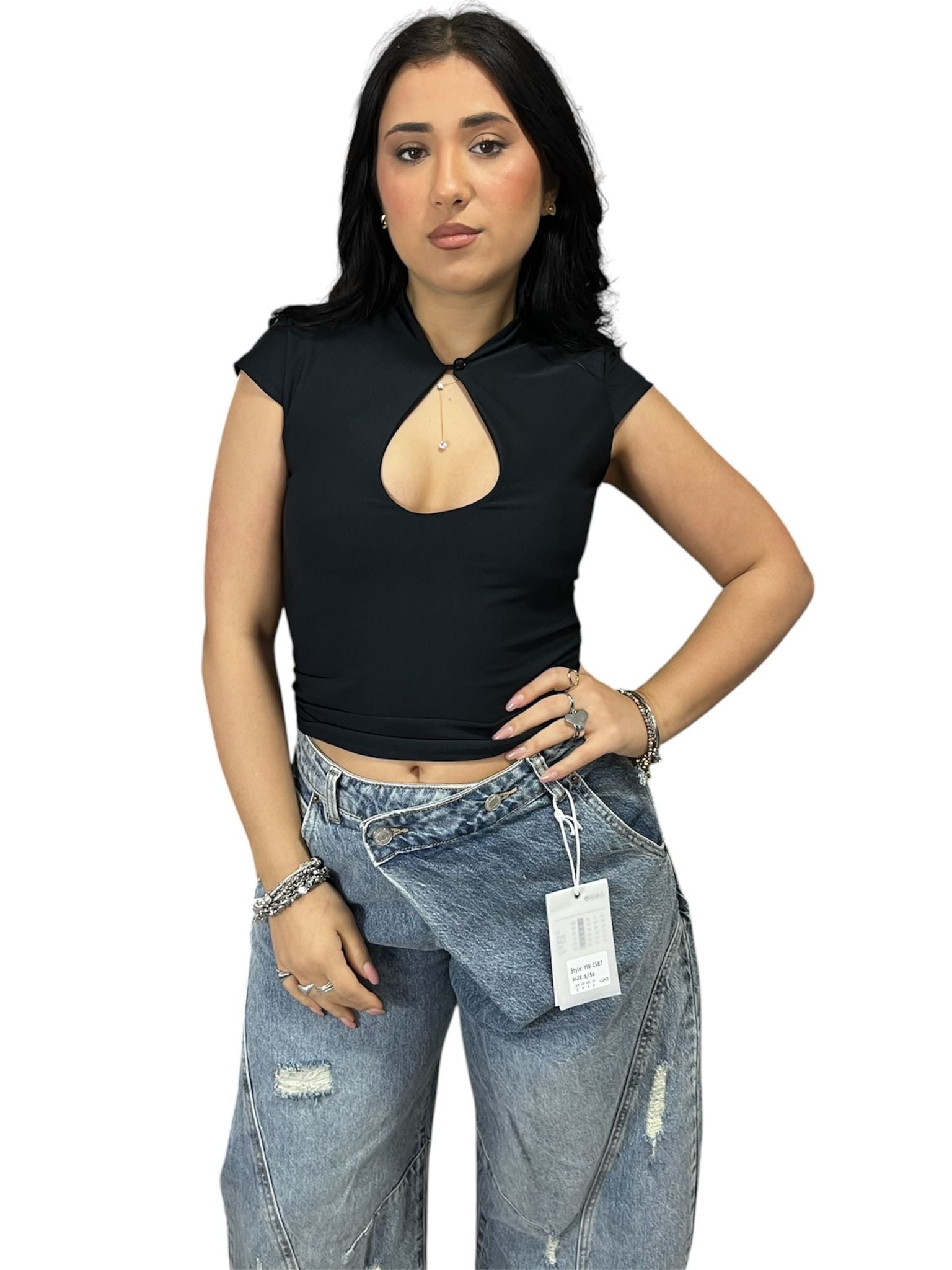 Maglia Moona con Scollo a Goccia