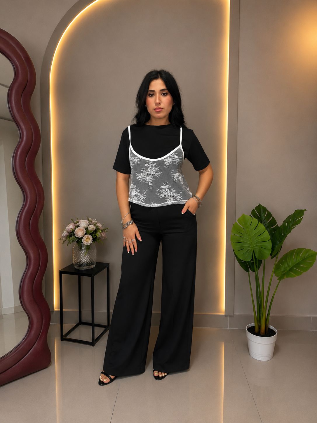 Maglia + Canotta in Pizzo