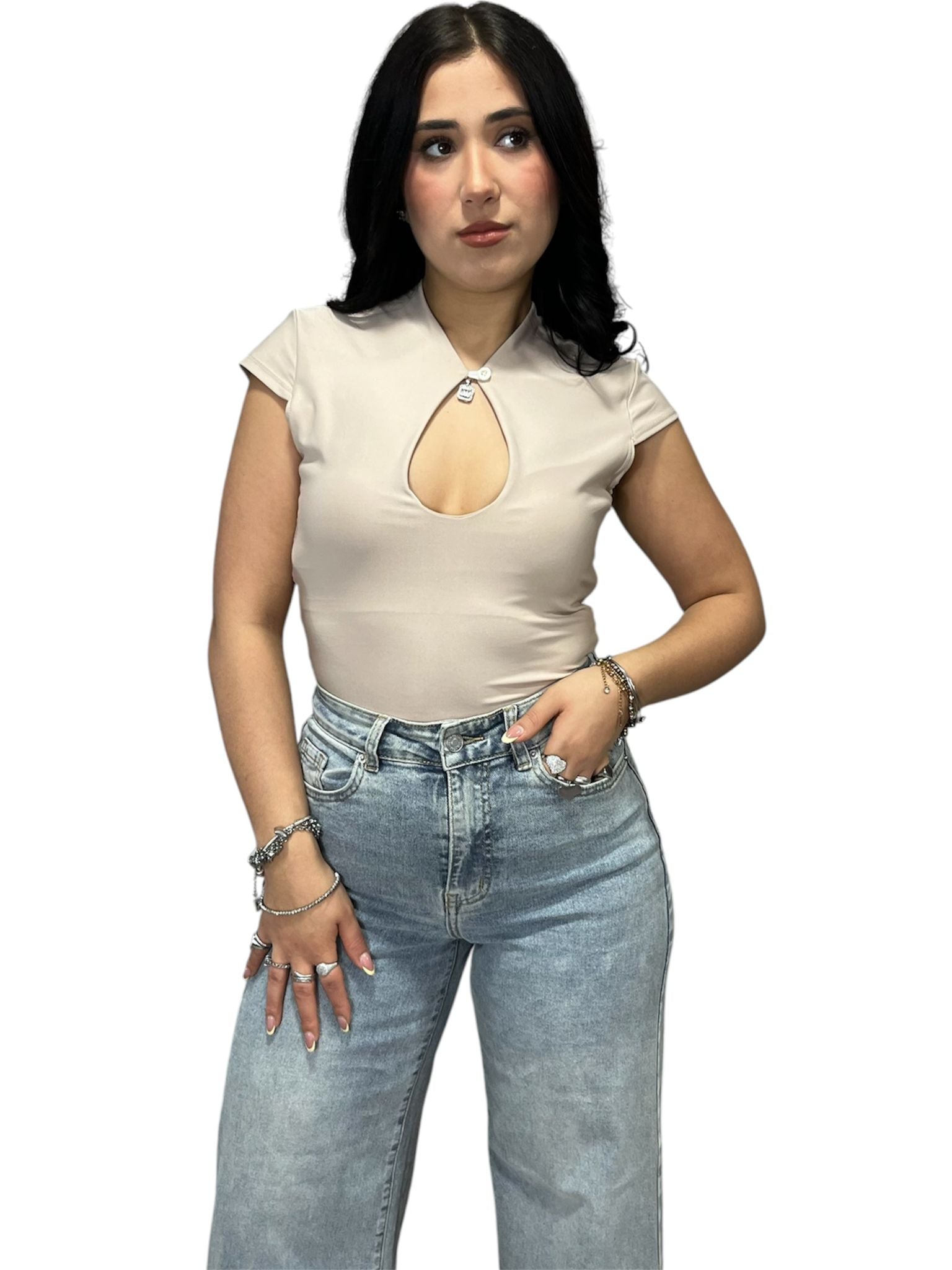 Maglia Moona con Scollo a Goccia
