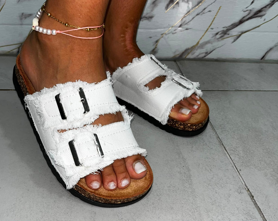 Ciabatta Princess Doppia Fascia in Jeans