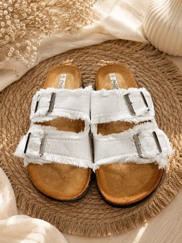 Ciabatta Princess Doppia Fascia in Jeans