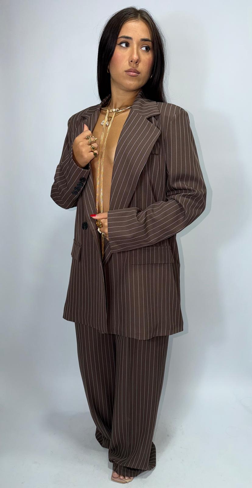 Tailleur Gessato Doppiopetto
