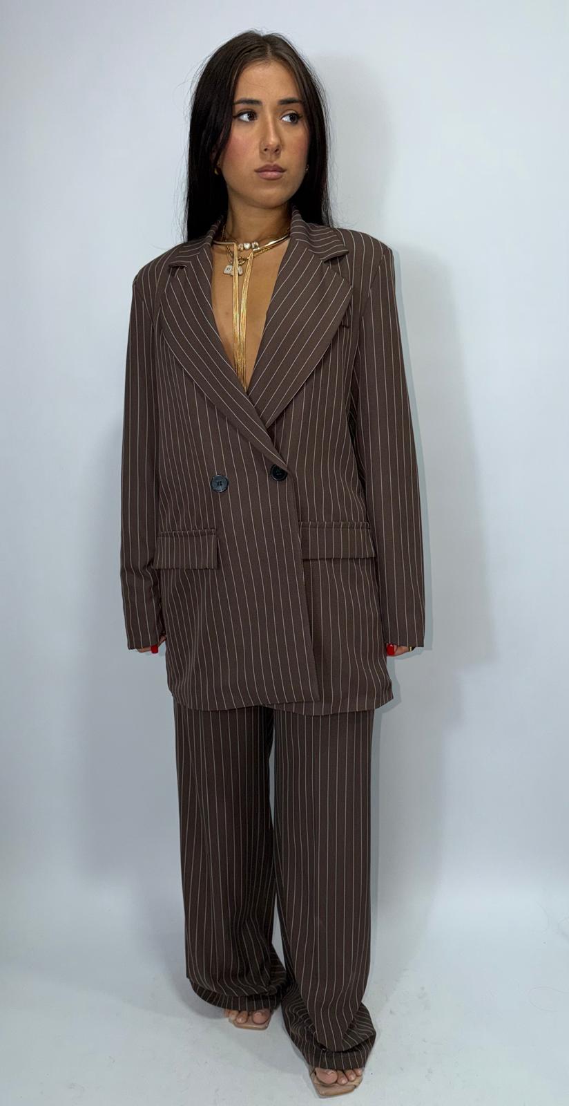 Tailleur Gessato Doppiopetto