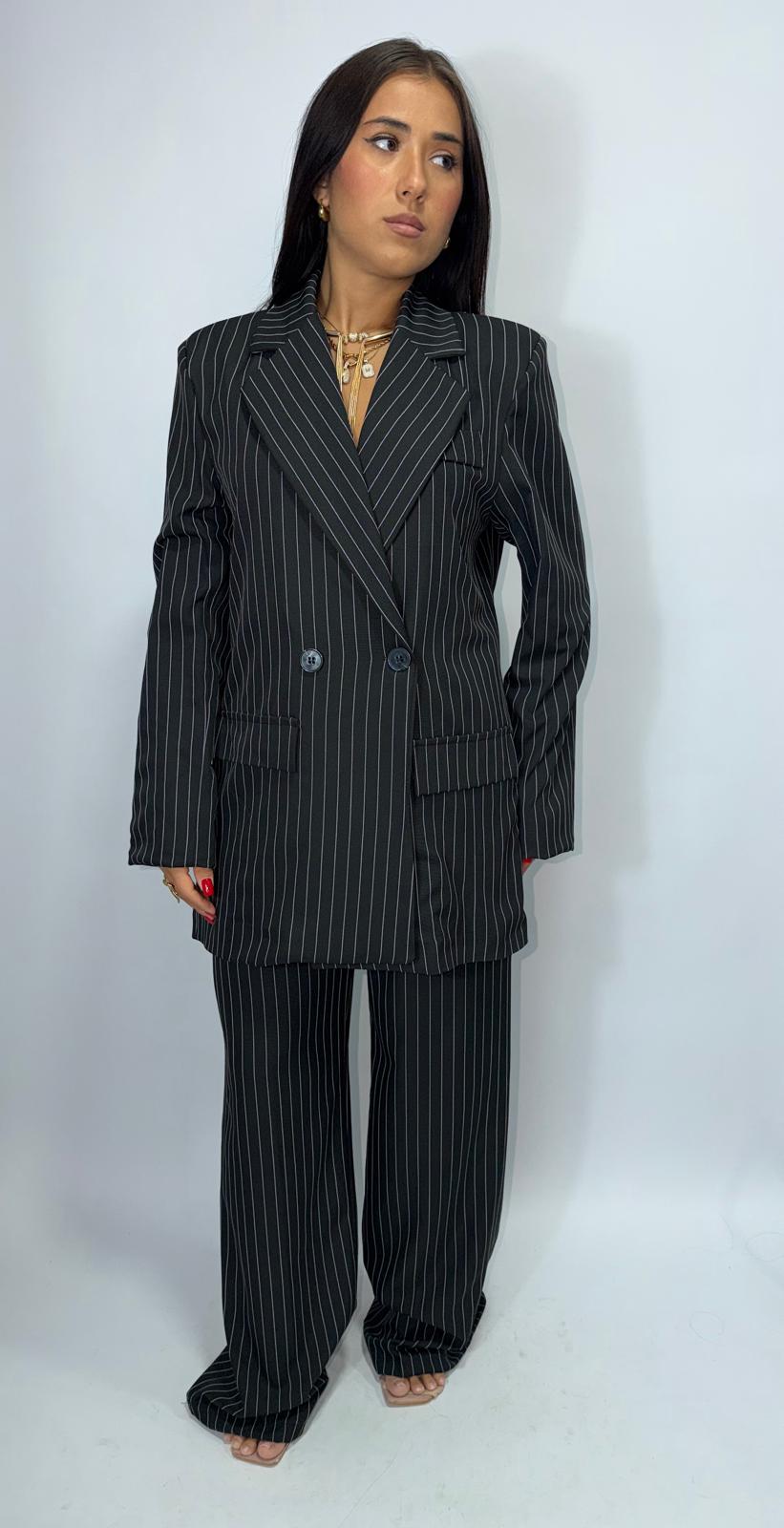 Tailleur Gessato Doppiopetto