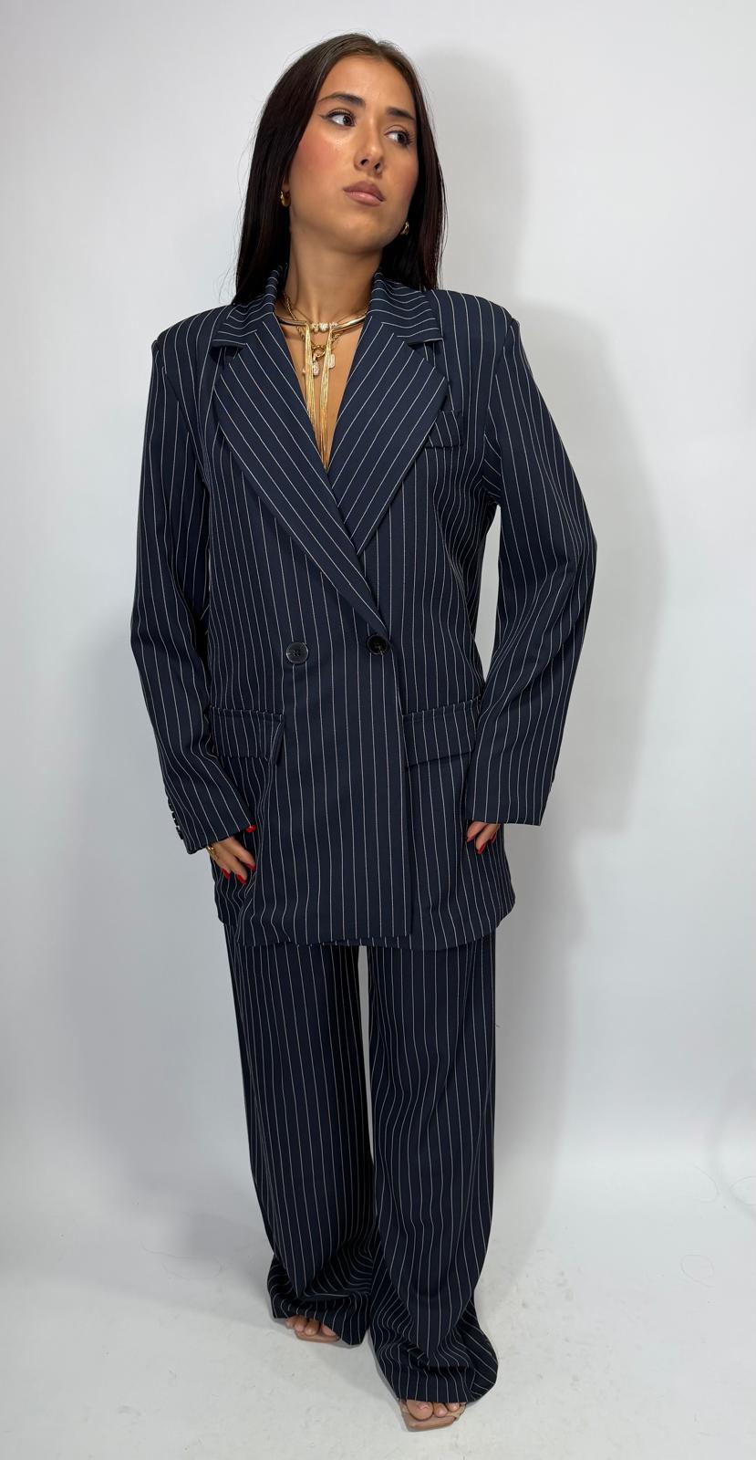 Tailleur Gessato Doppiopetto