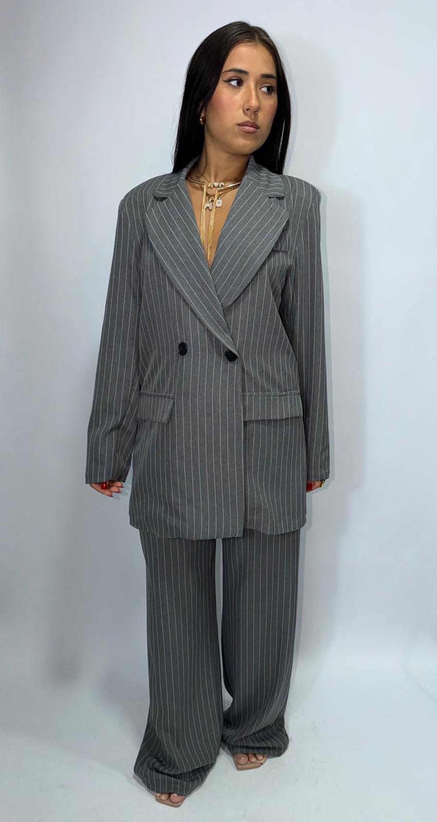 Tailleur Gessato Doppiopetto