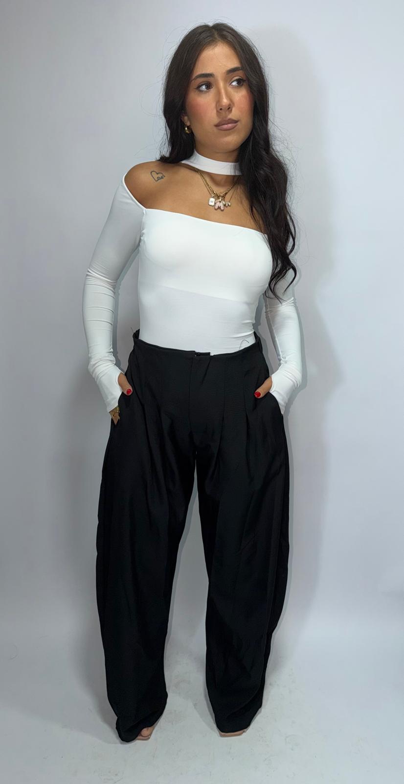 Pantalone classico ballon elasticizzato