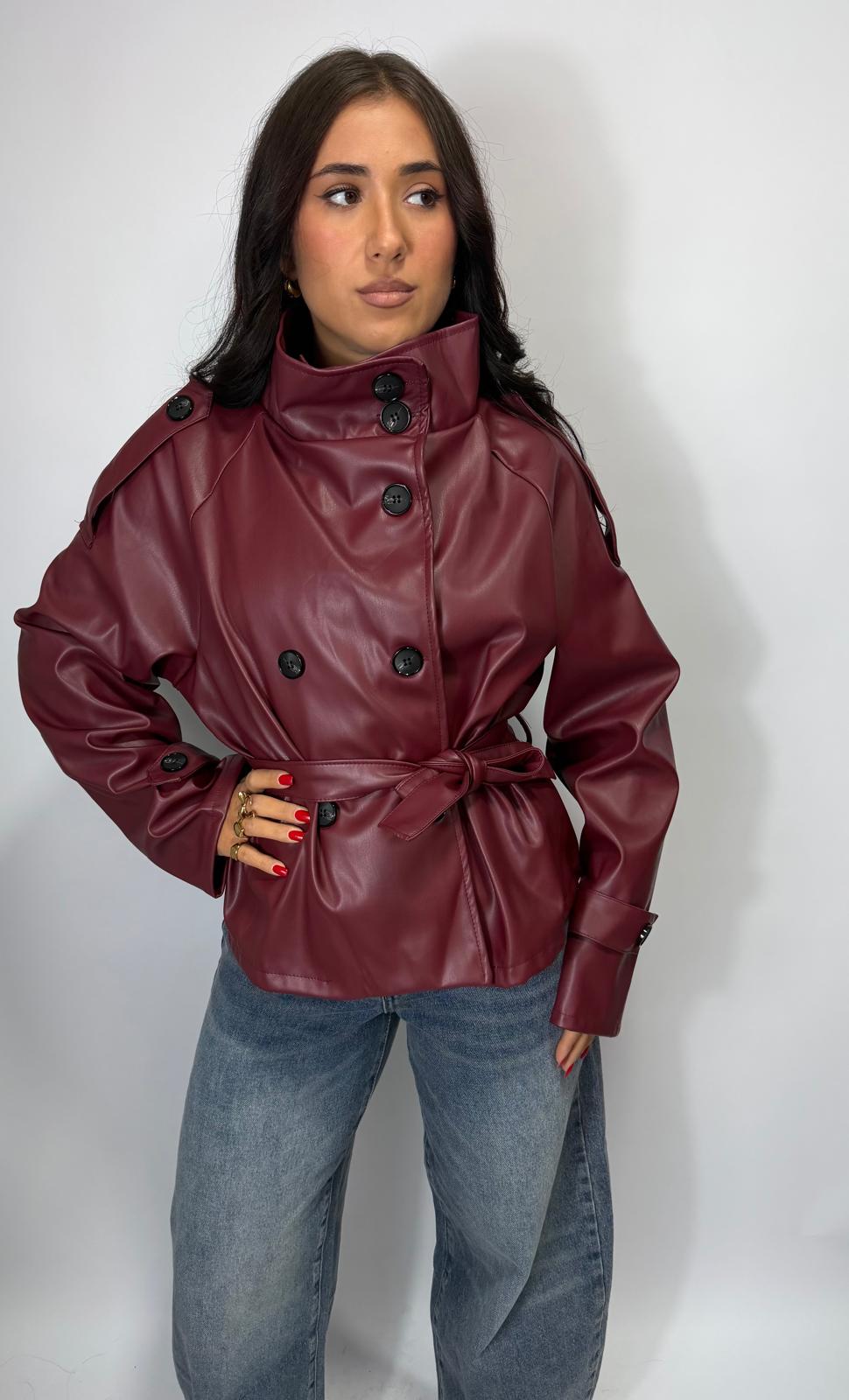 Trench Chris in morbido ecopelle