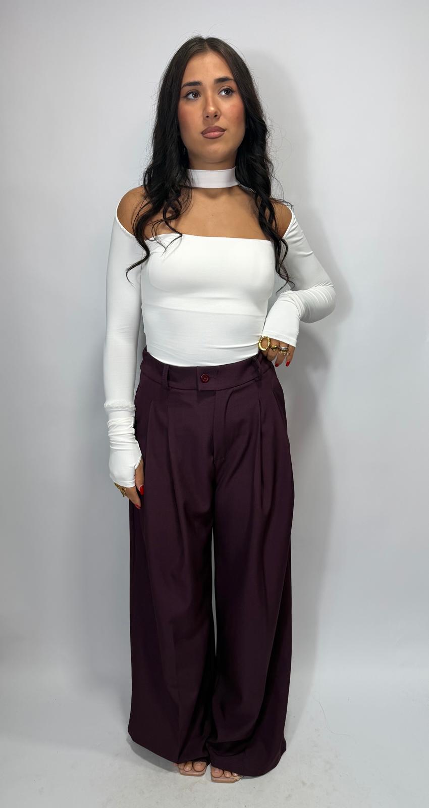 Pantalone Martina classico con tasche finte sul retro